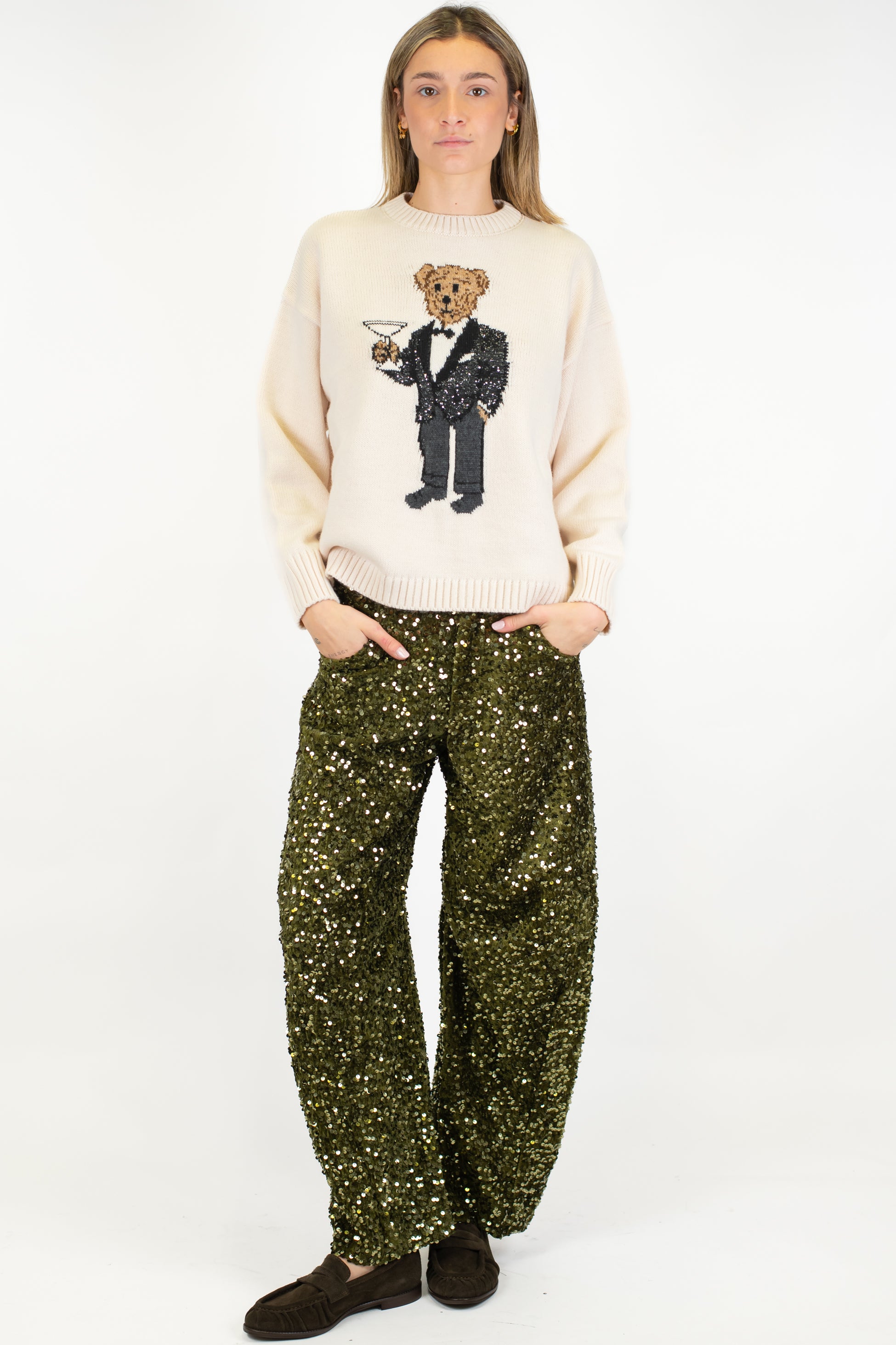 Tensione in - Pantalone balloon paillettes