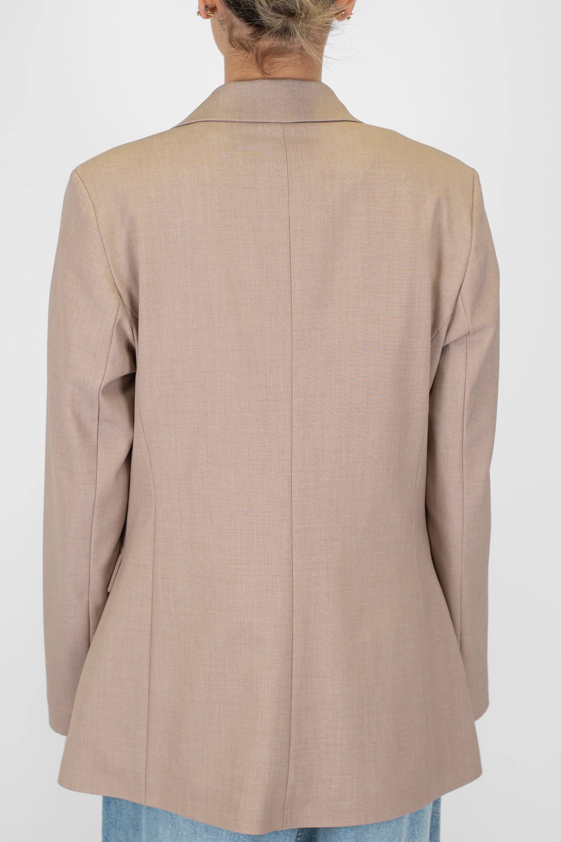 Motel - Giacca monopetto tinta unita con taschino