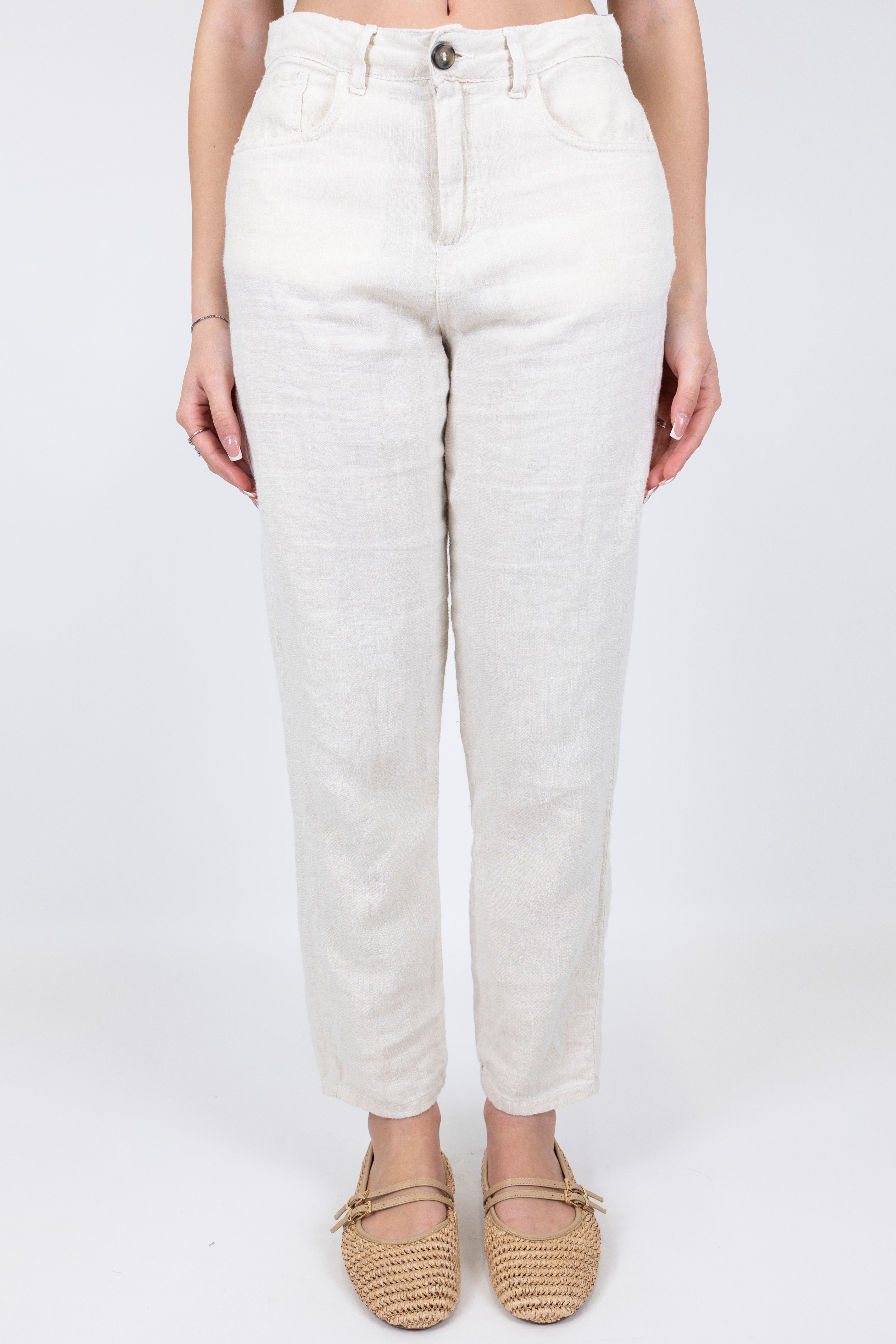 Souvinir - Pantalone regular in puro lino
