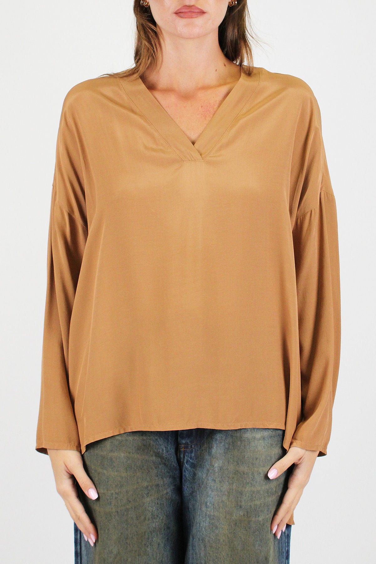 Souvenir - Blusa scollo a V in viscosa