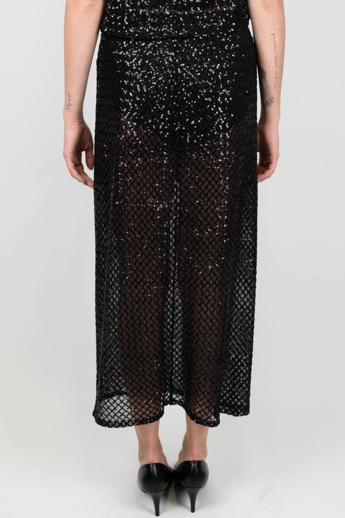 Haveone - Gonna rete con paillettes e culotte