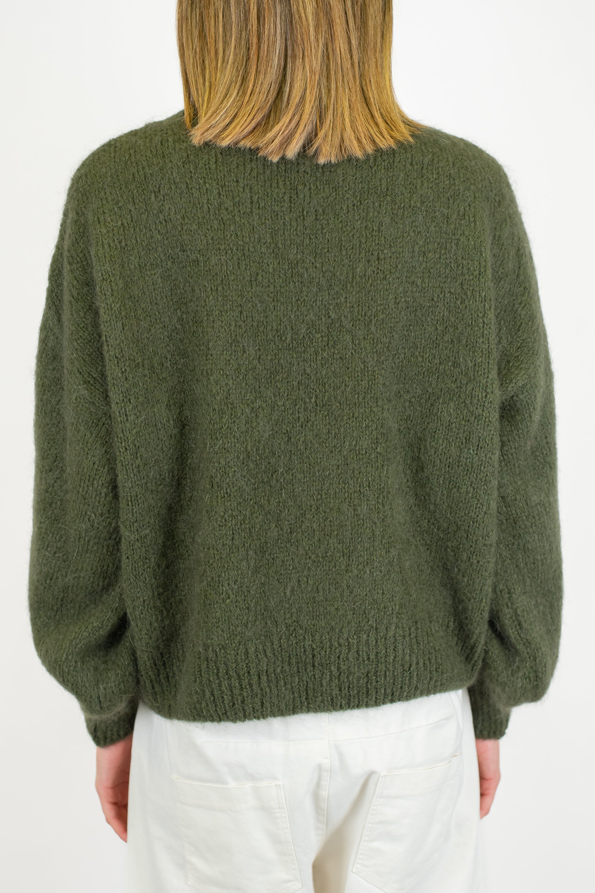 Dixie -Lupetto in lana mohair con maniche ampie