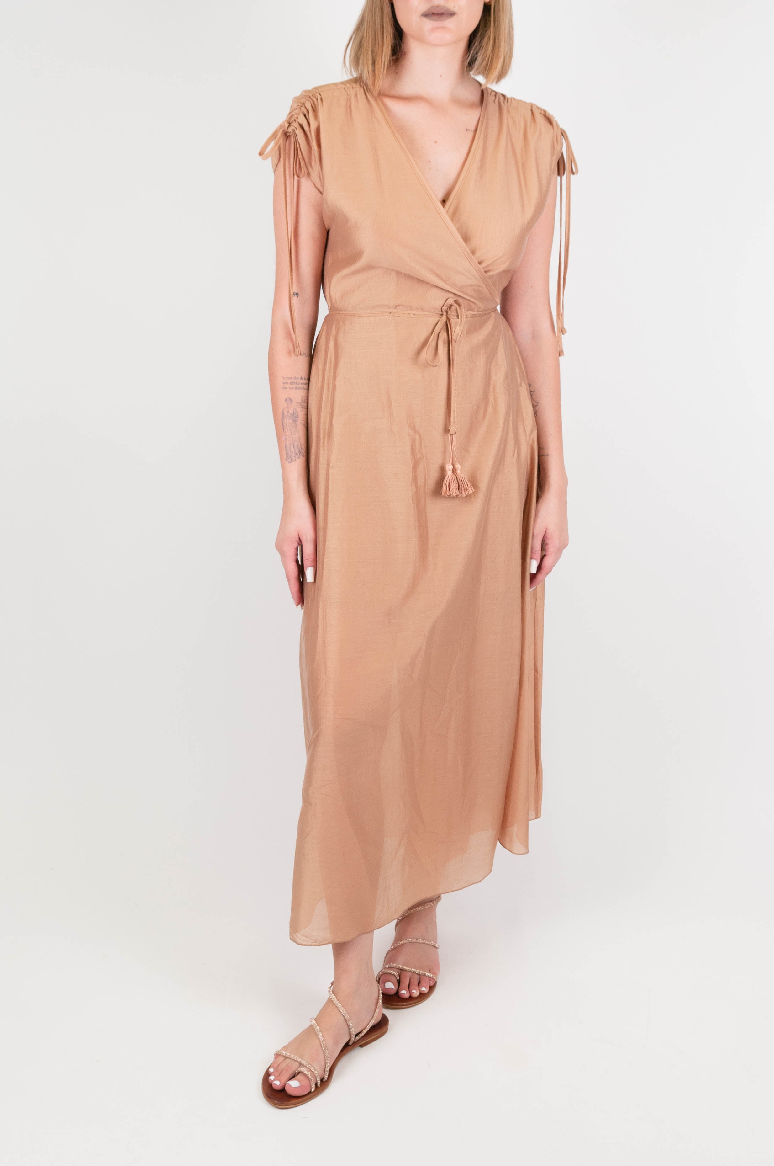 Abito lungo a portafoglio shop