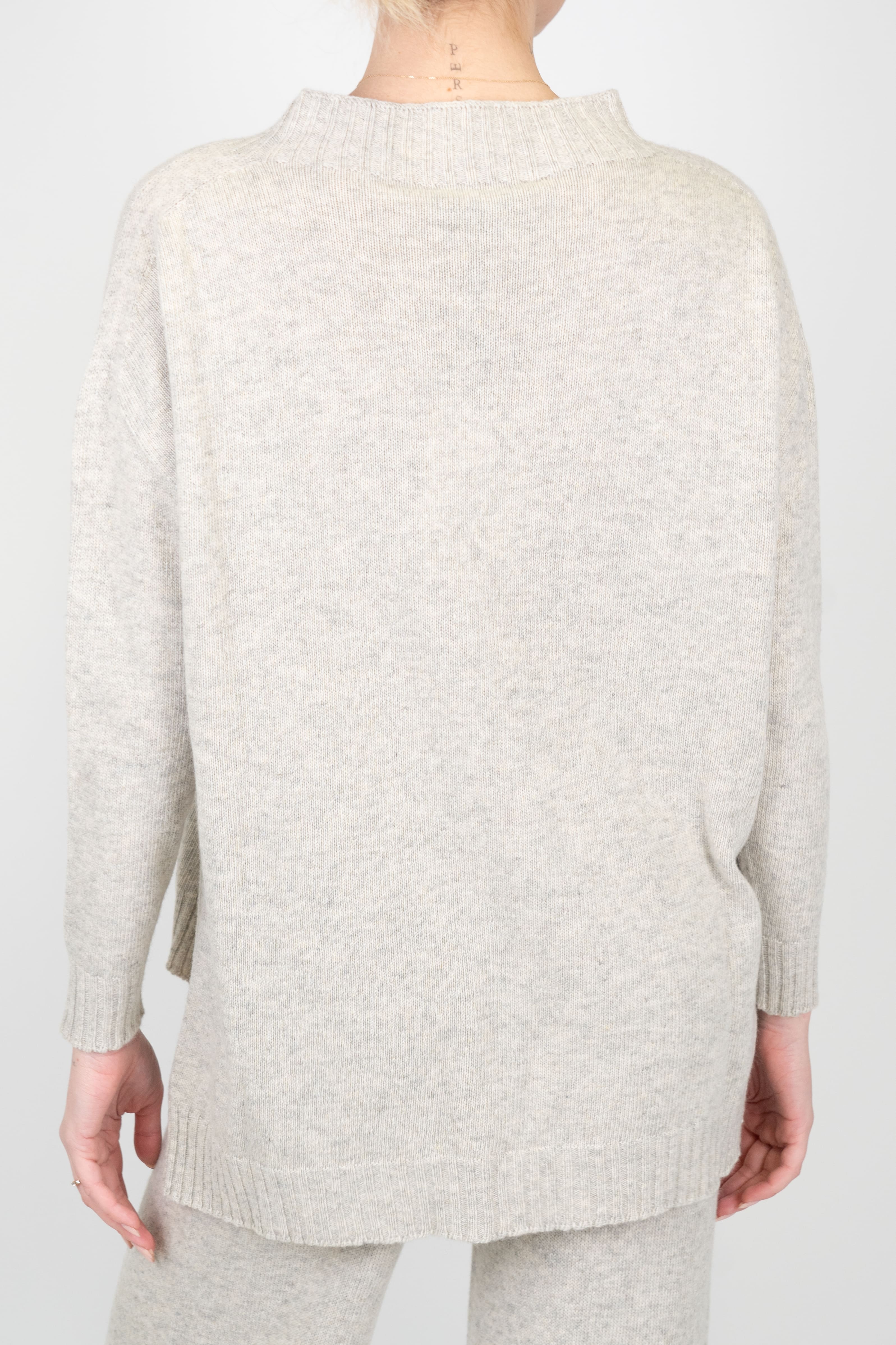 Haveone - Maglia girocollo over in misto lana e cashmere