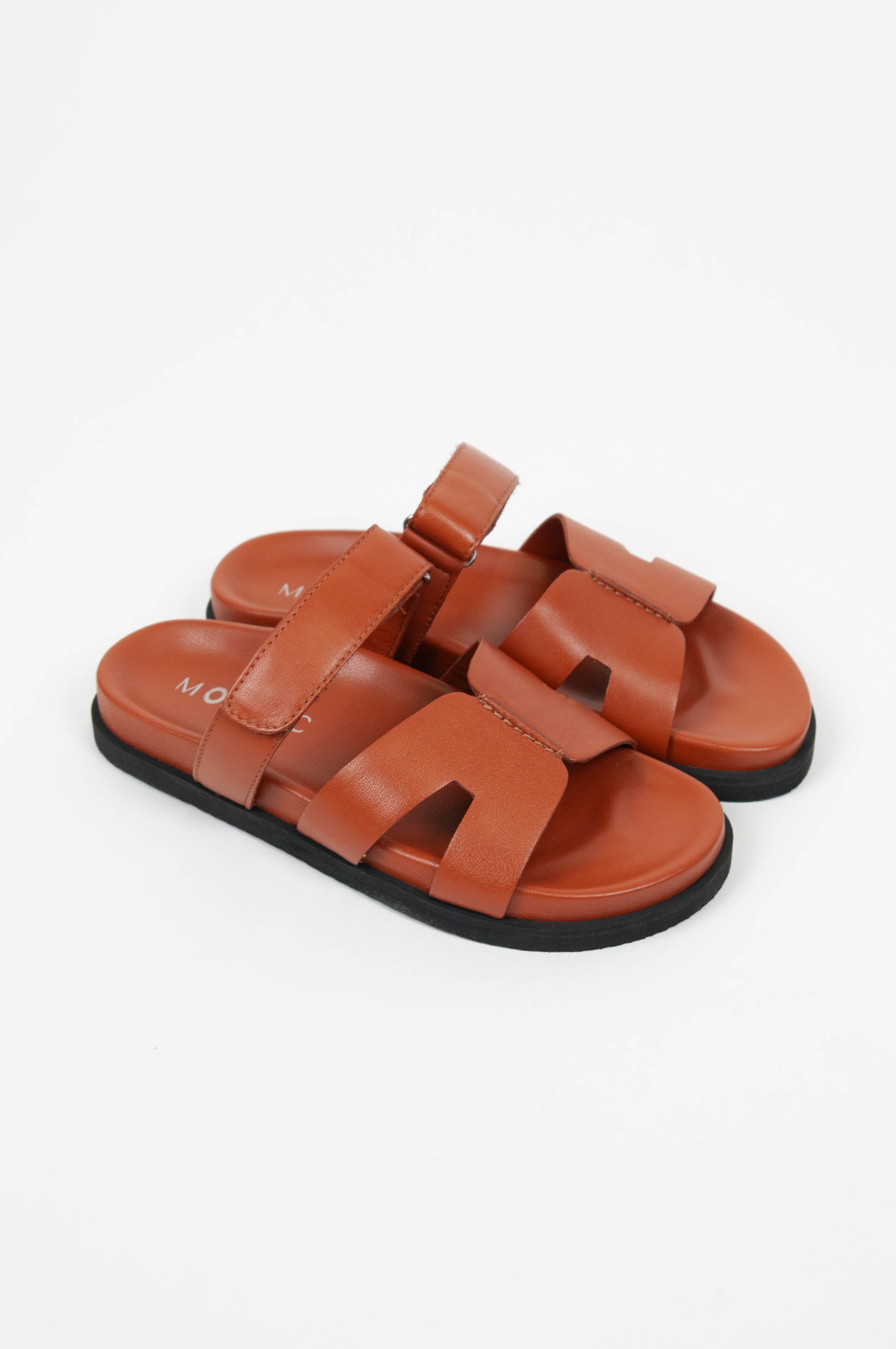 Mosaic - Leather sandal with soft bands