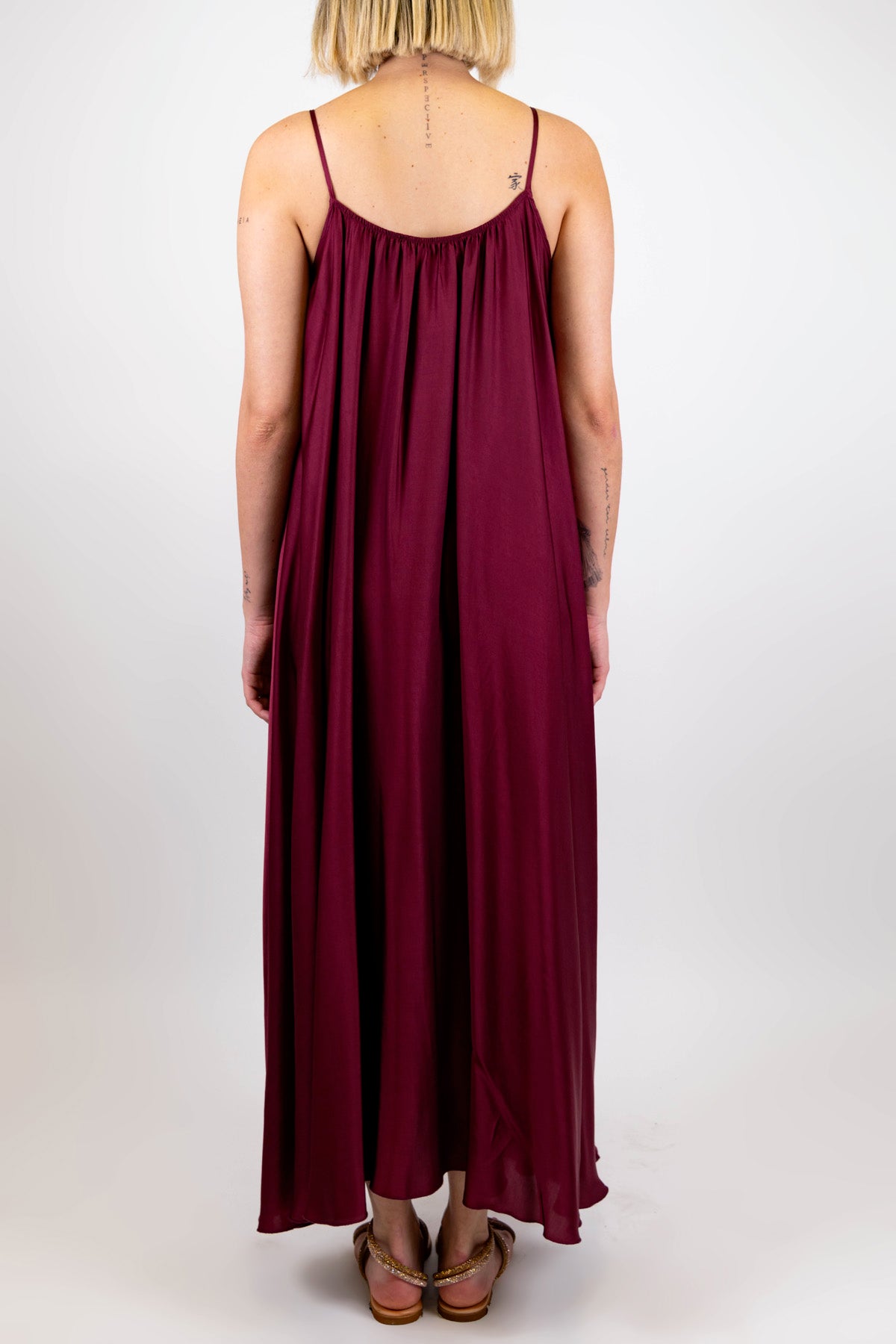 Motel - Abito lungo in viscosa con bretelline