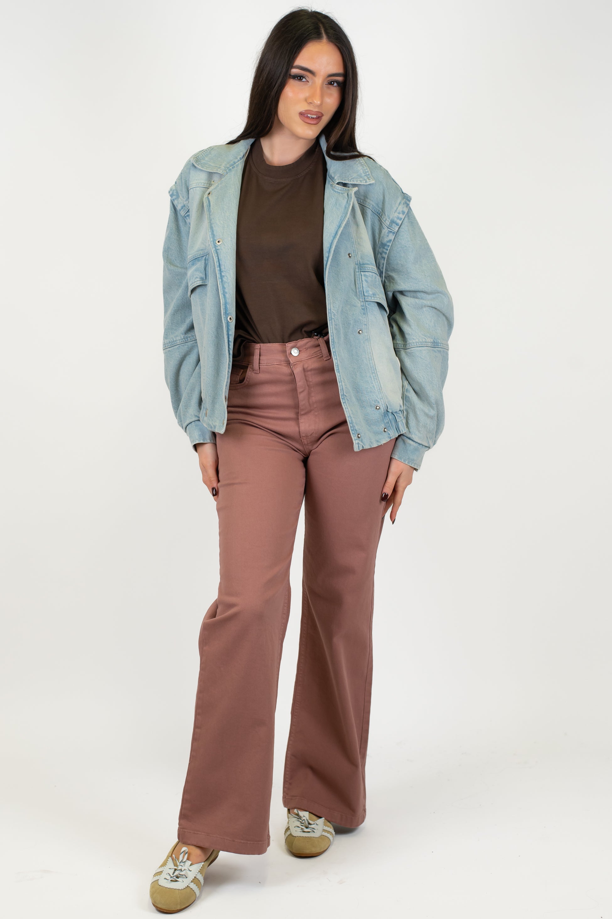 Haveone - Pantalone regular in denim colorato modello London