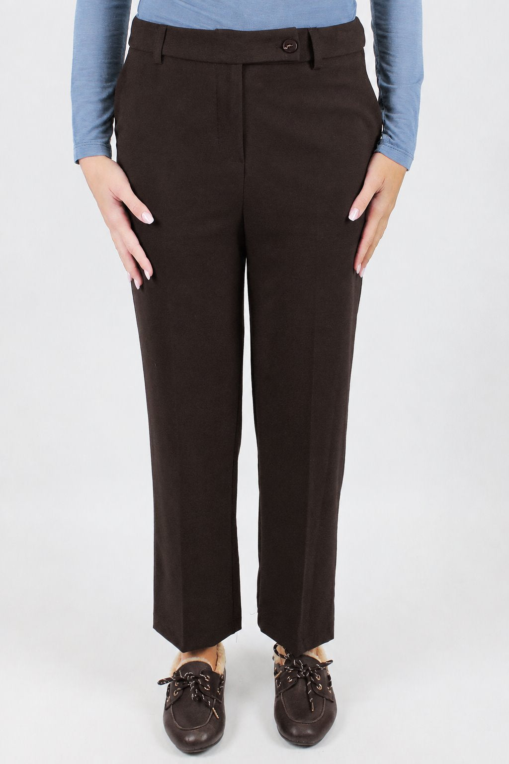 Tensione in - Pantalone slim con tasche a filo