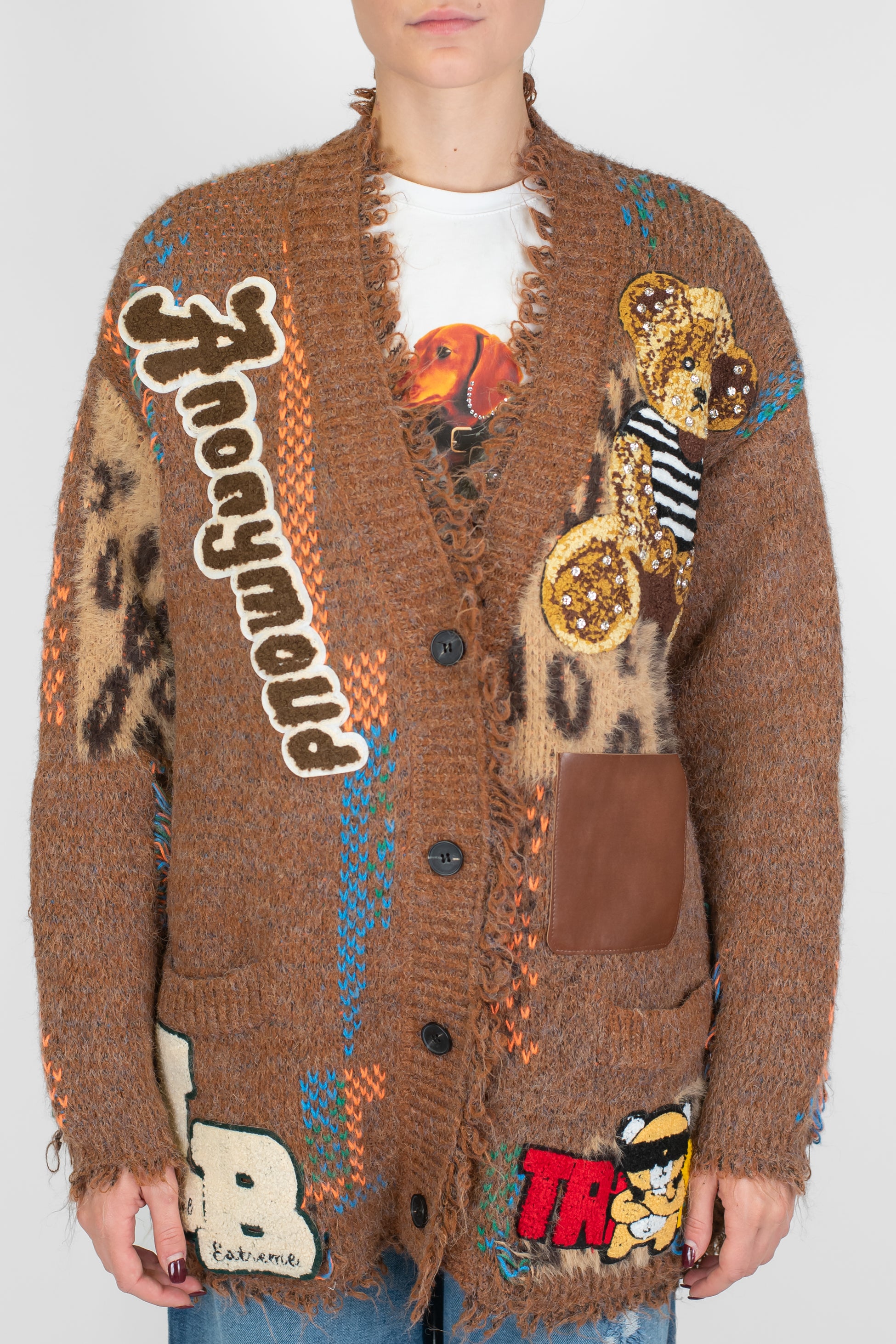 Kontatto - Cardigan con pacht