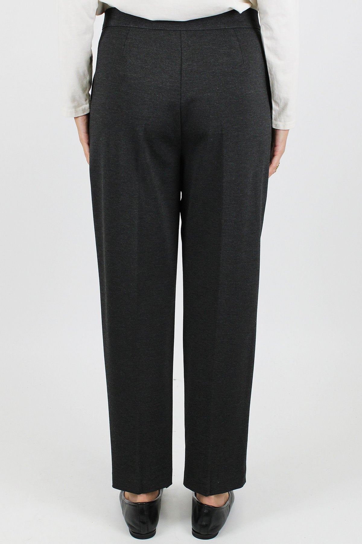 Haveone - Pantalone regular in punto milano con chiusura a scomparsa
