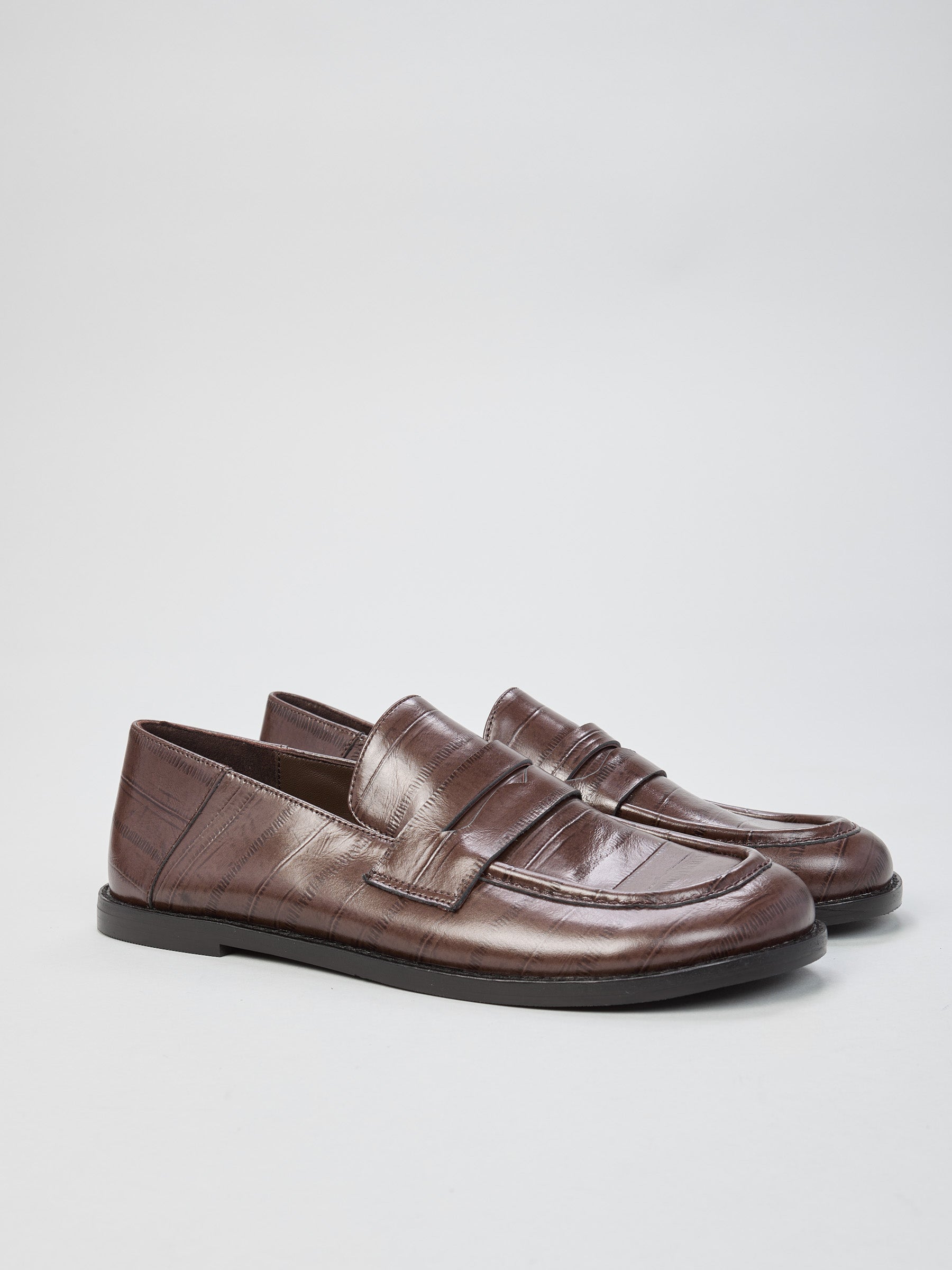 Ovyè - Mocassino in vera pelle punta quadrata