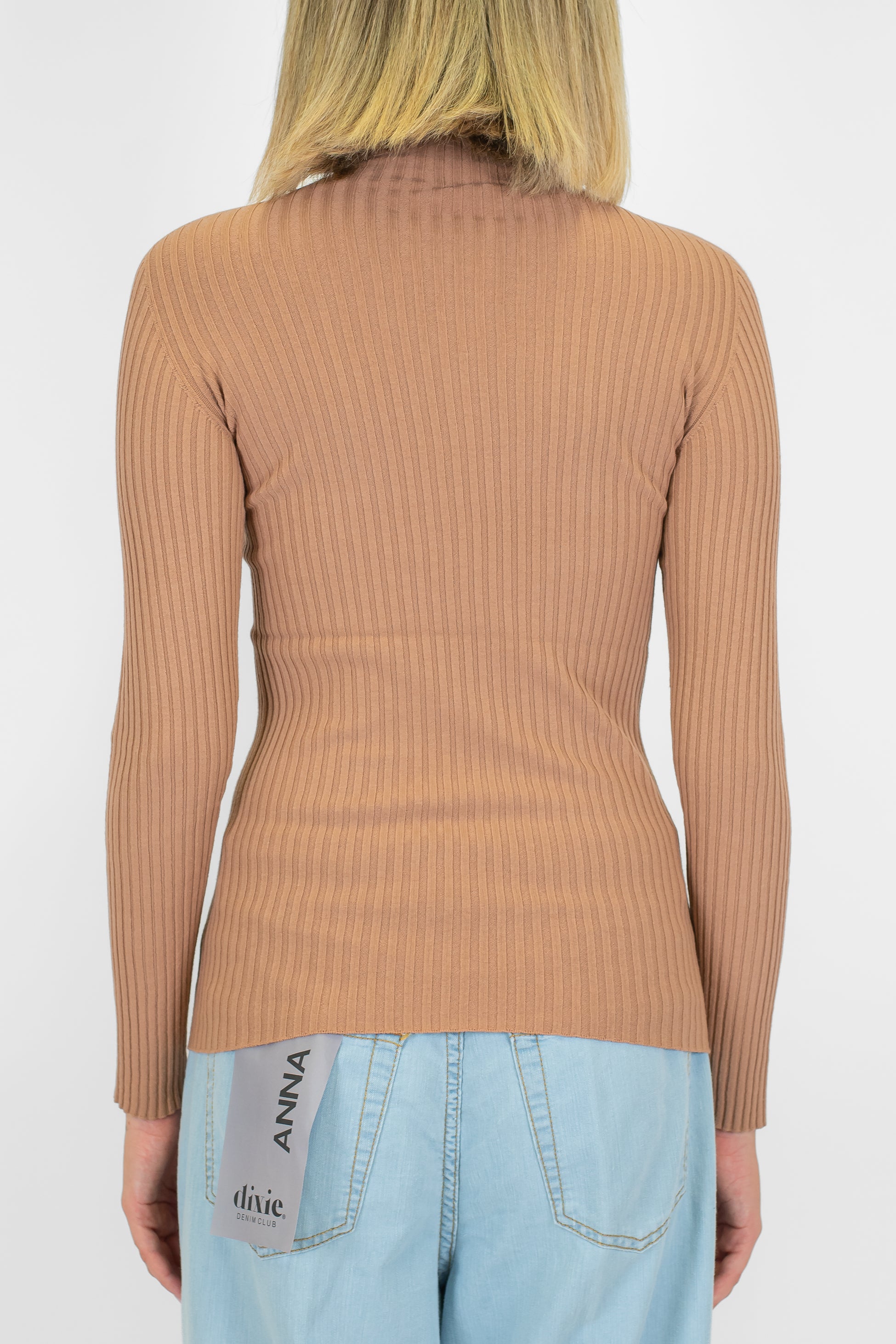 Kontatto - Lupetto a coste manica lunga