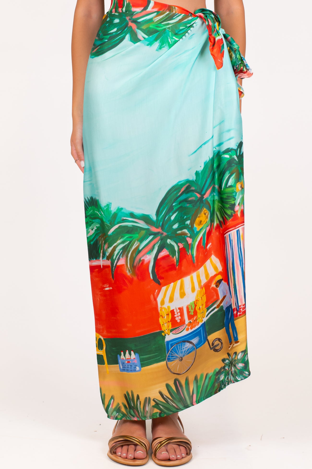 Tensione in - Gonna pareo fantasia tropical