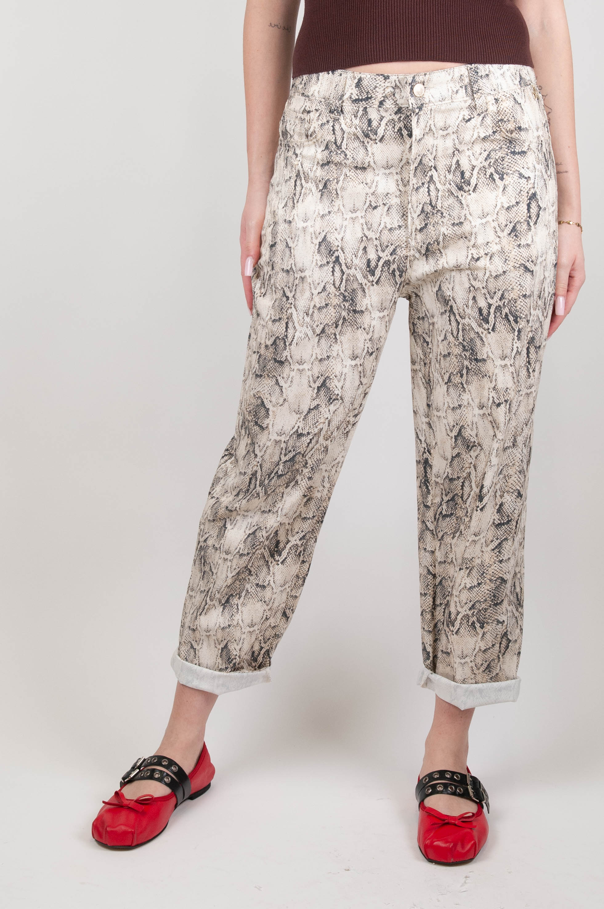 Souvenir - Python animalier pattern trousers