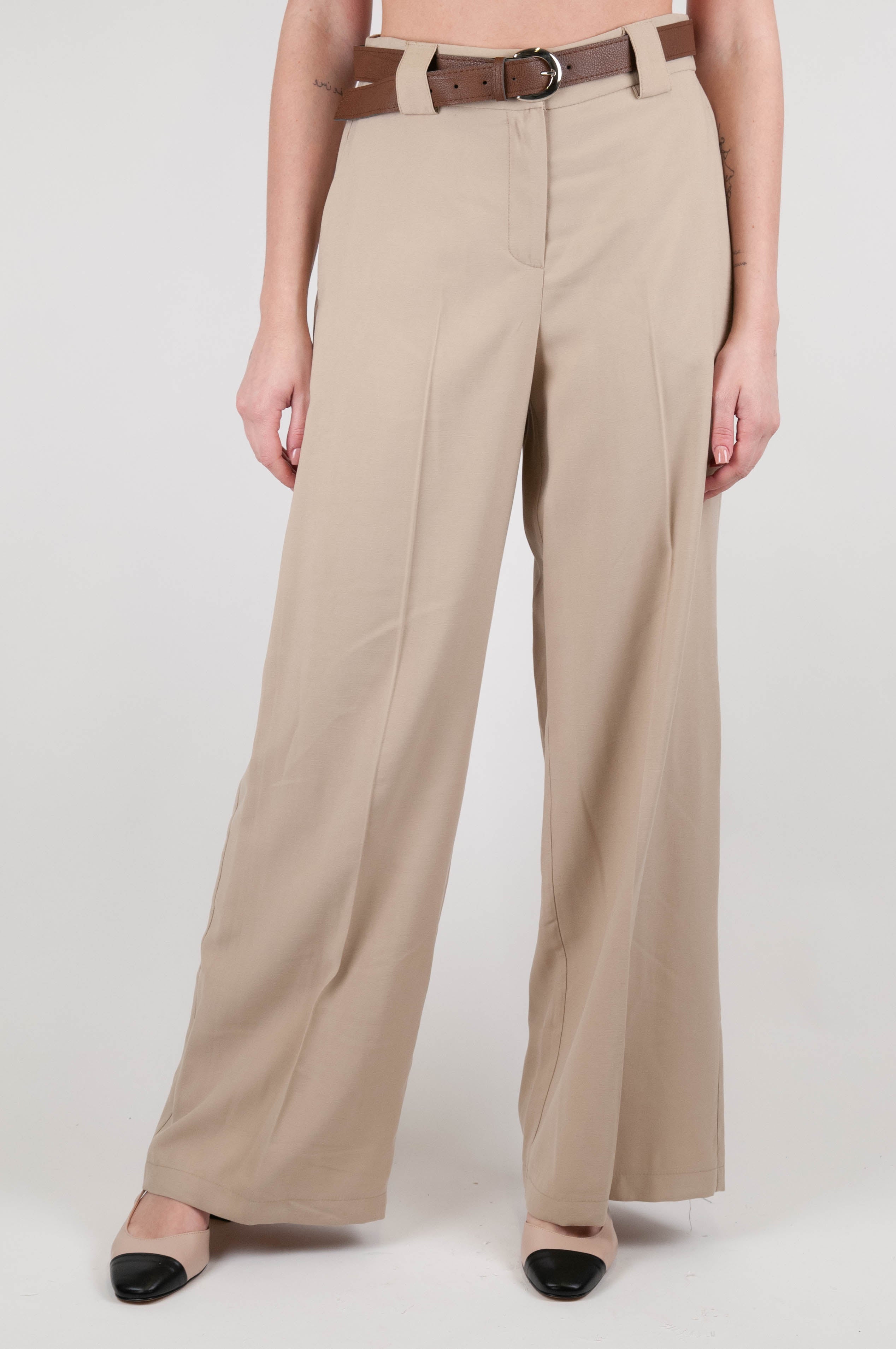 Tension in - Palazzo trousers with elastic on the back