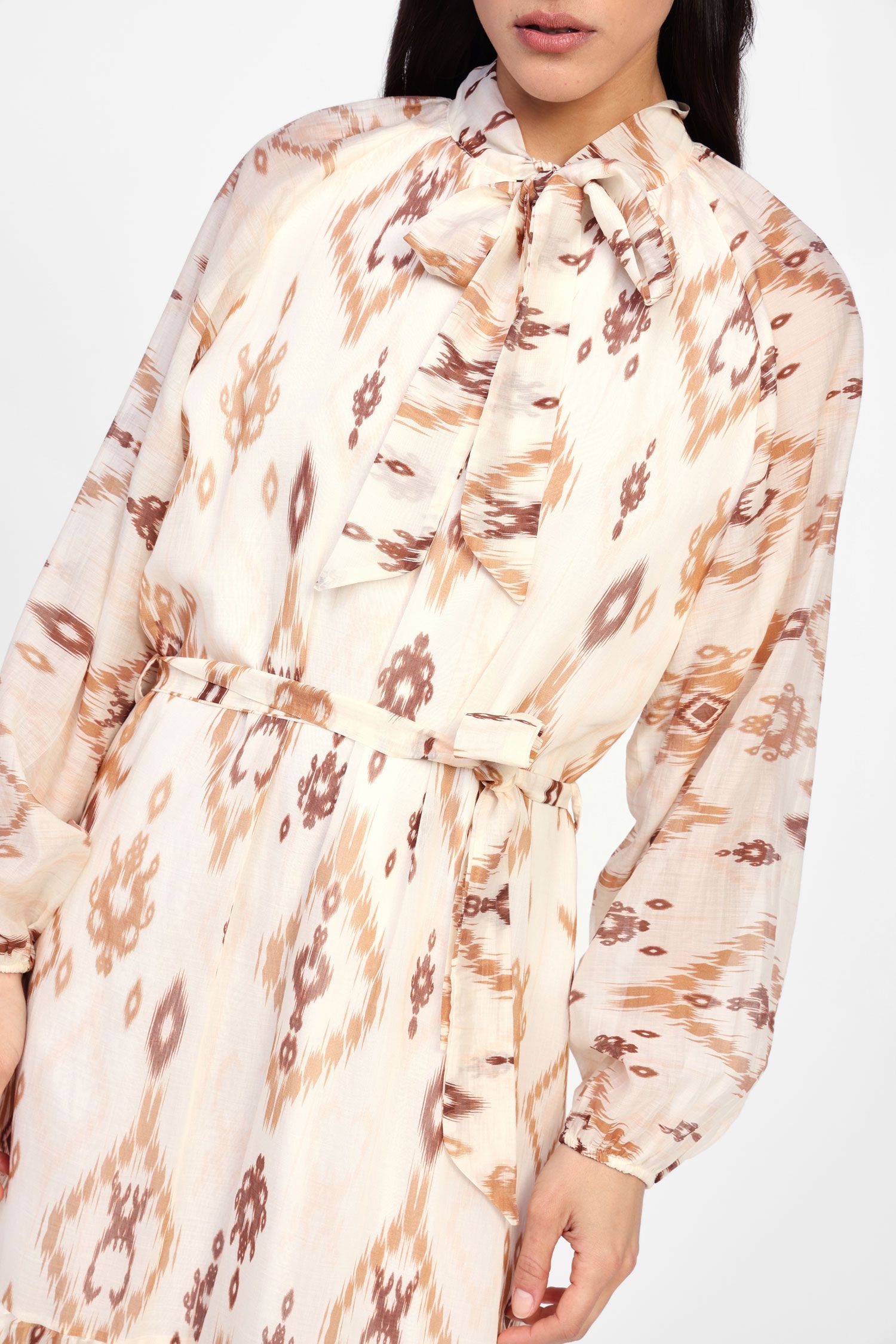 Dixie - Abito lungo in lyocell fantasia