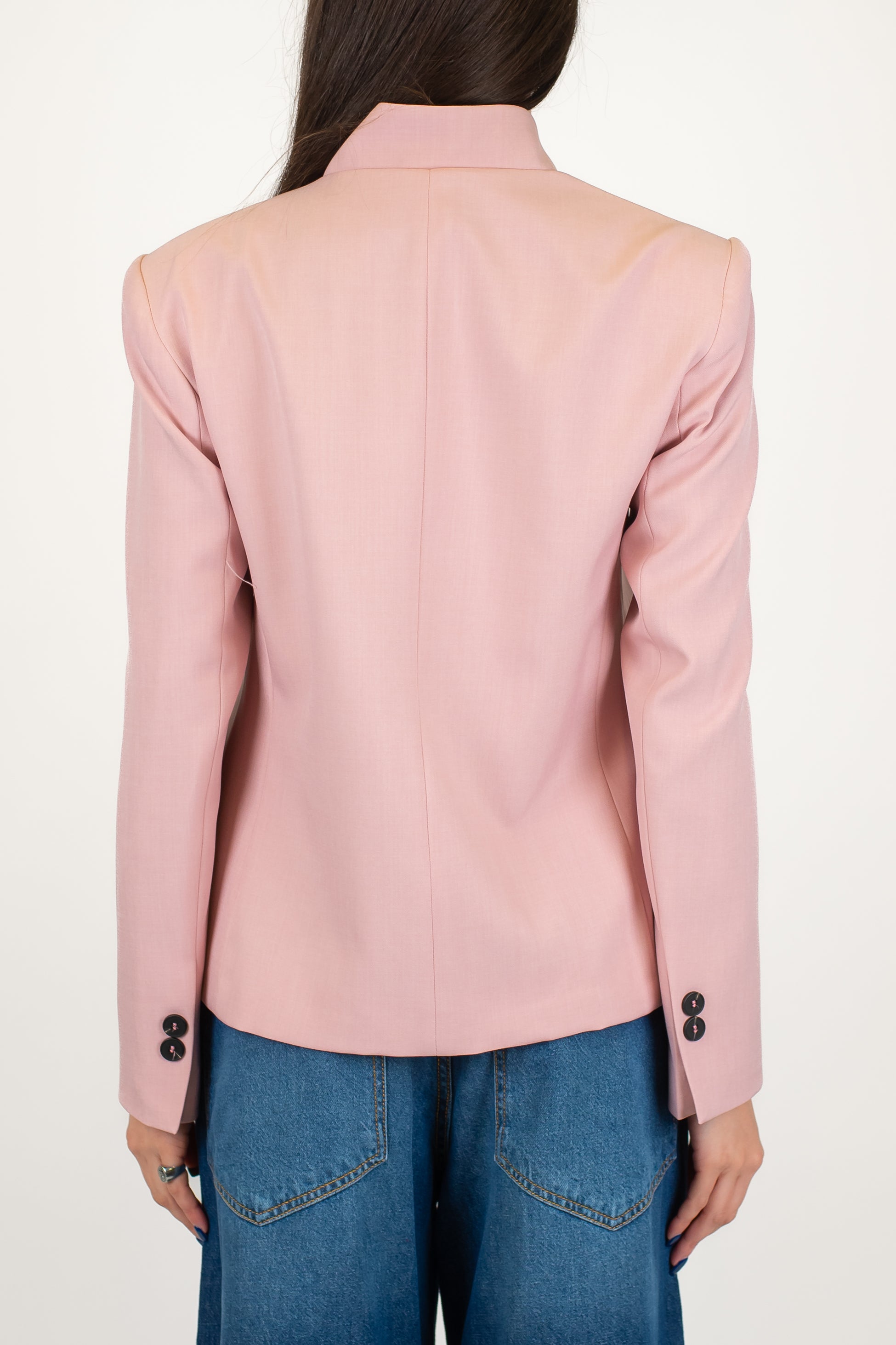 Haveone - Giacca coreana con chiusura superiore asimmetrica e spalline