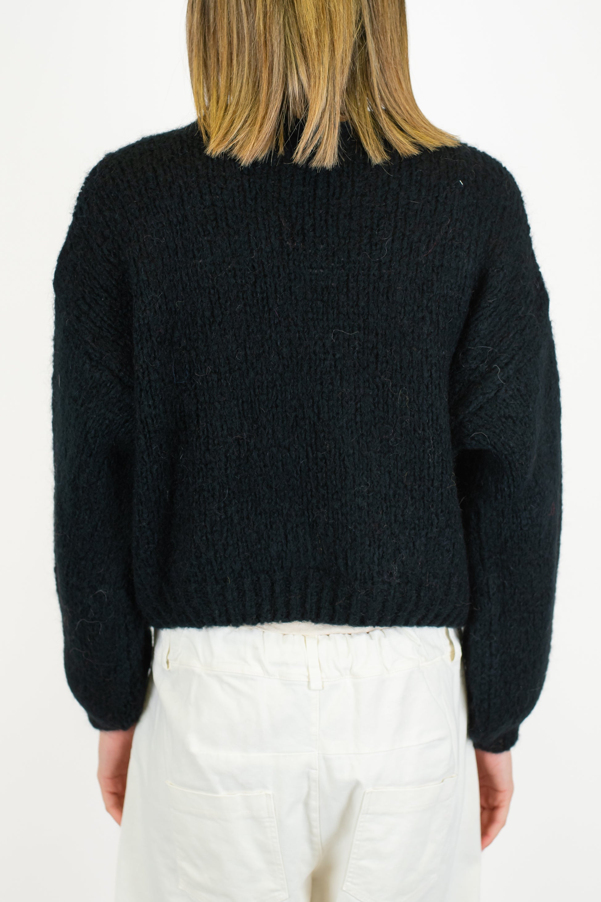 Dixie - Cardigan con doppiopetto in misto lana mohair con bottoni sul fondo