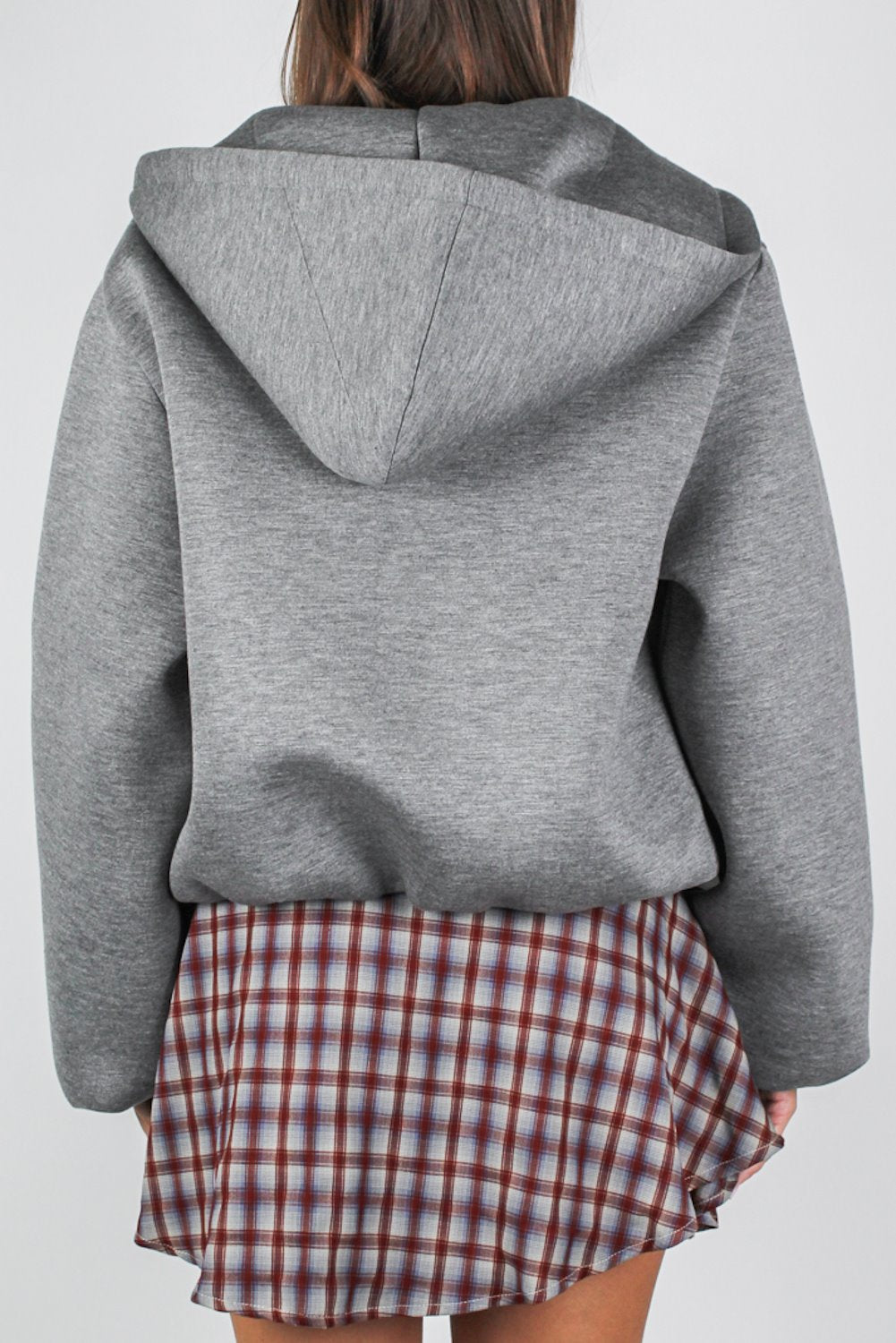 Haveone - Felpa bomber con cappuccio e chiusura a zip