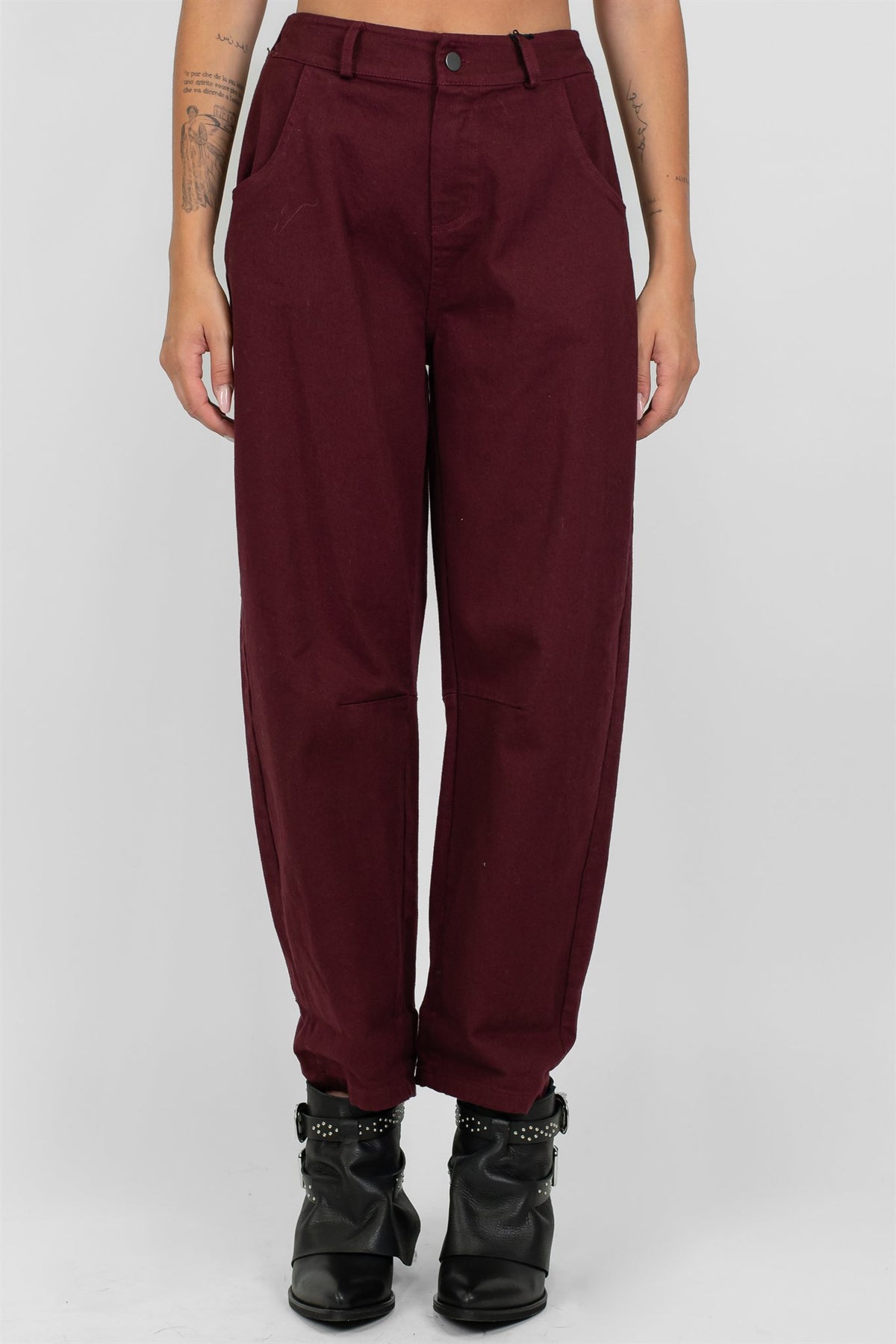Tensione in - Pantalone balloon in denim colorato
