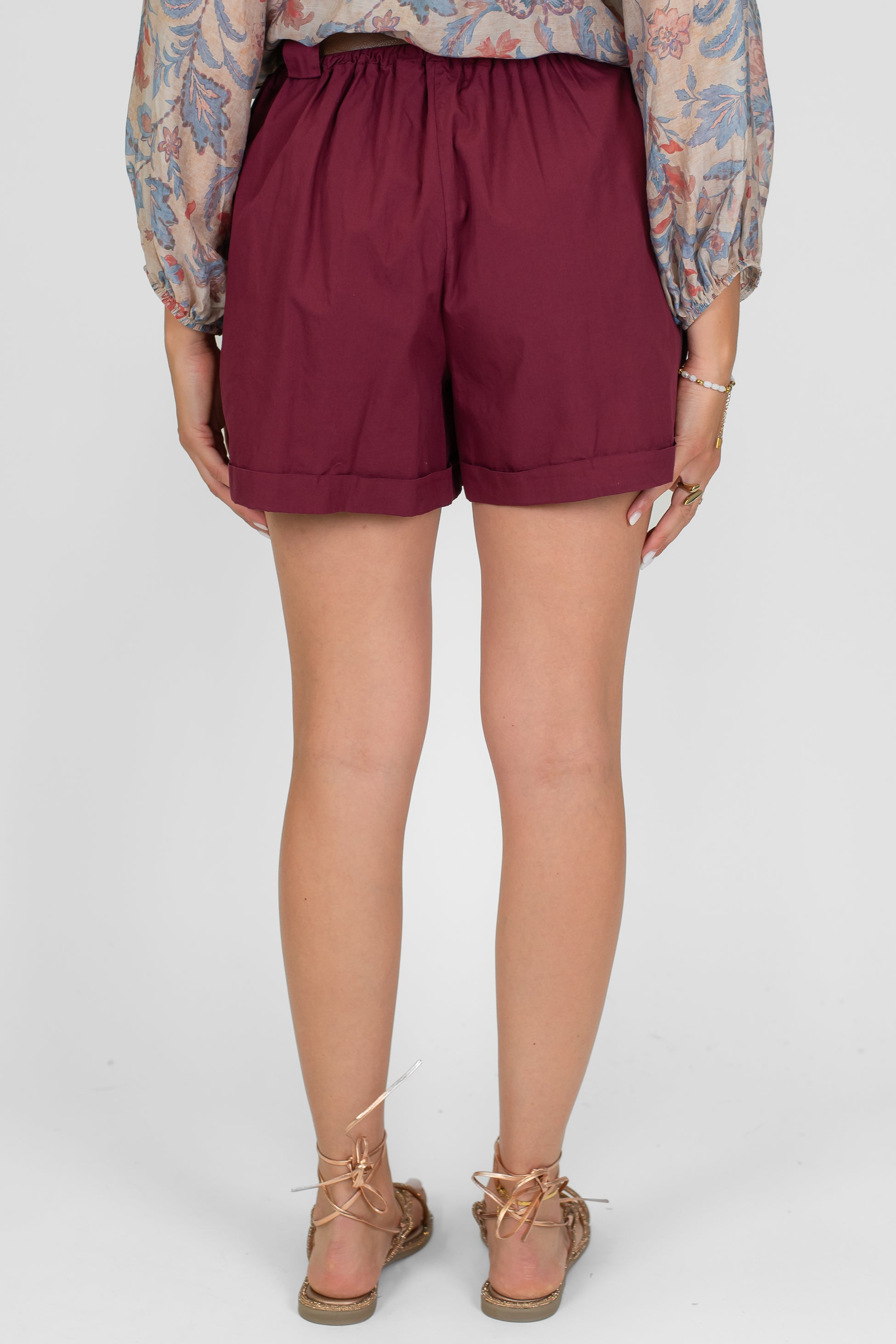 Haveone - Shorts in cotone con pinces