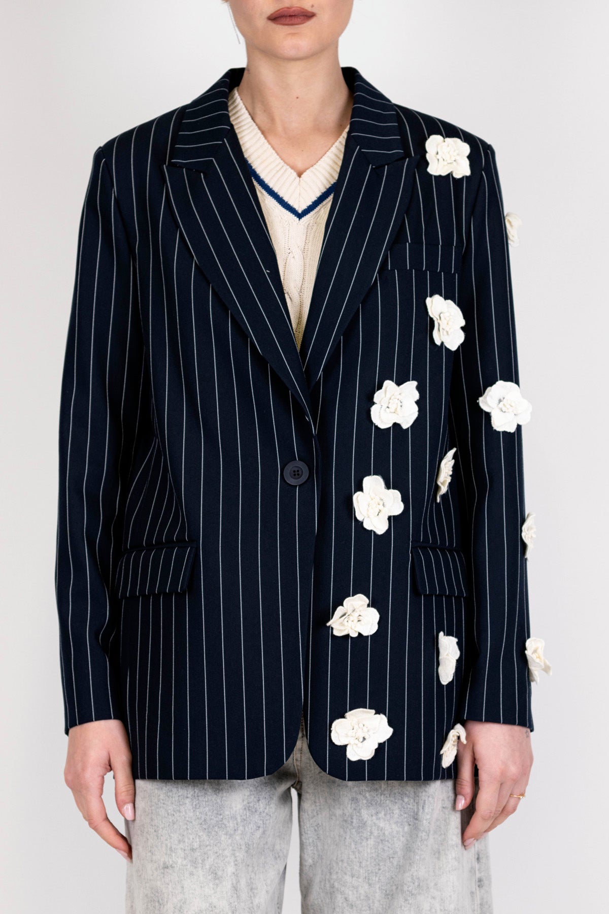 Giacca Con I Fiori Giacca Smoking Skinny Fit Con Motivi A Fiori A