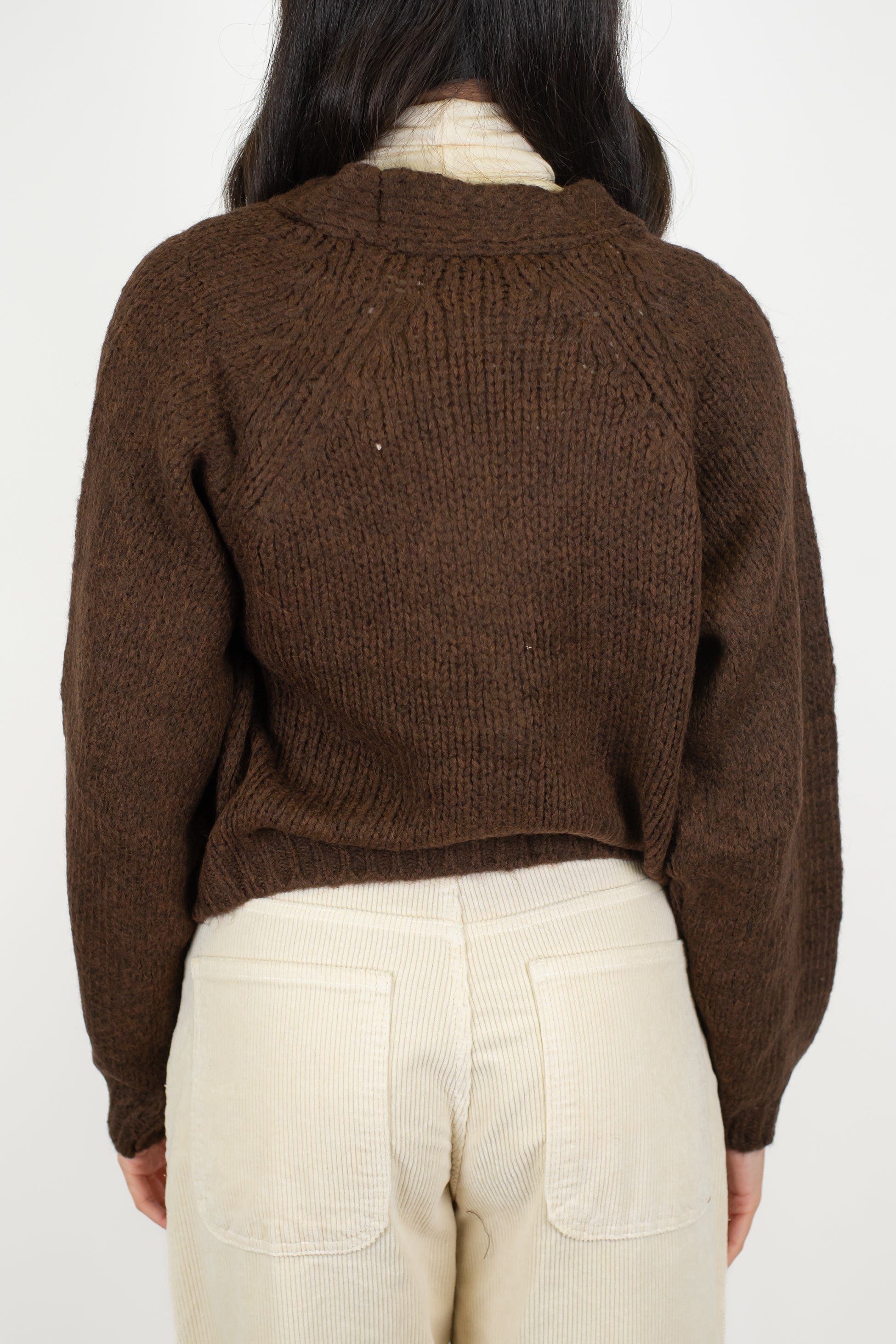 Haveone - Cardigan in misto lana con bottoni gioiello