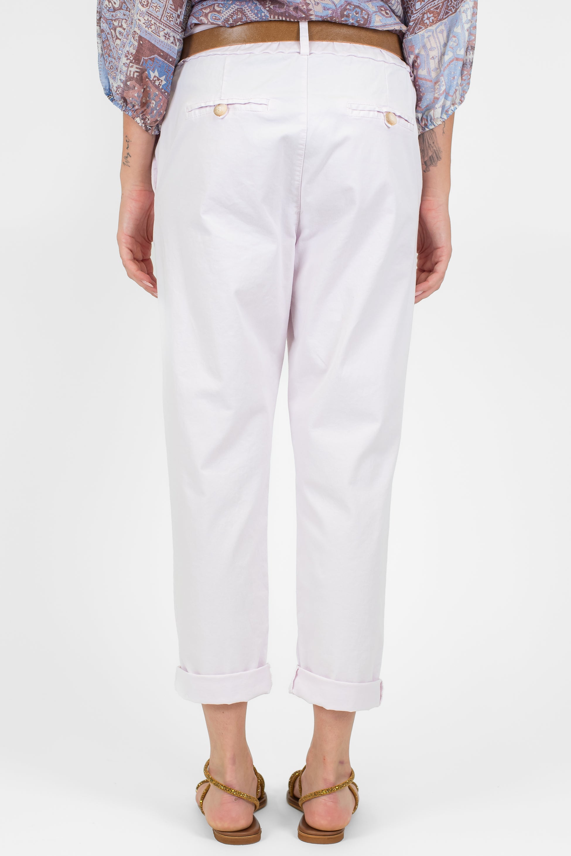 Motel - Pantalone regular con elastico in vita