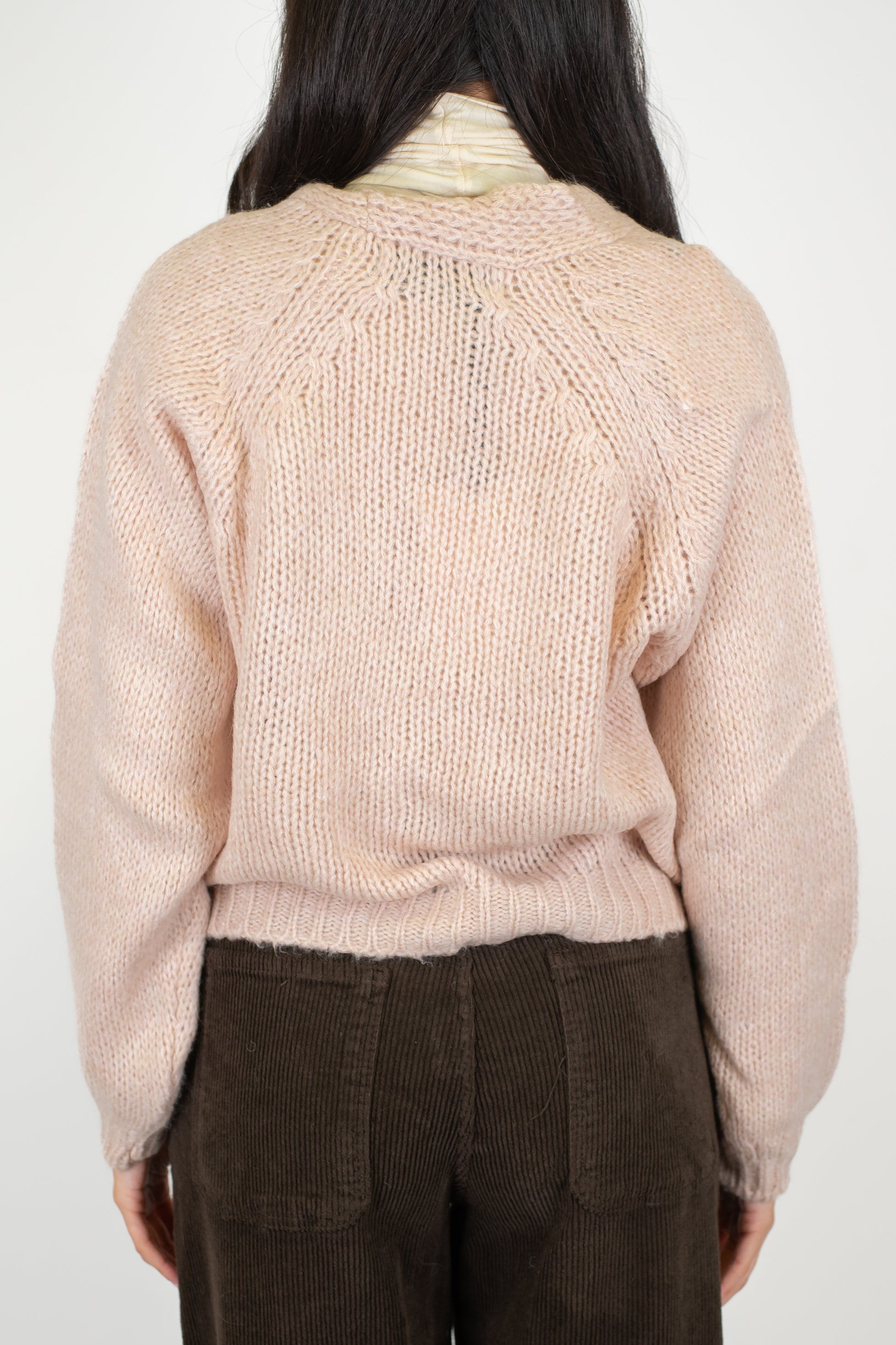 Haveone - Cardigan in misto lana con bottoni gioiello