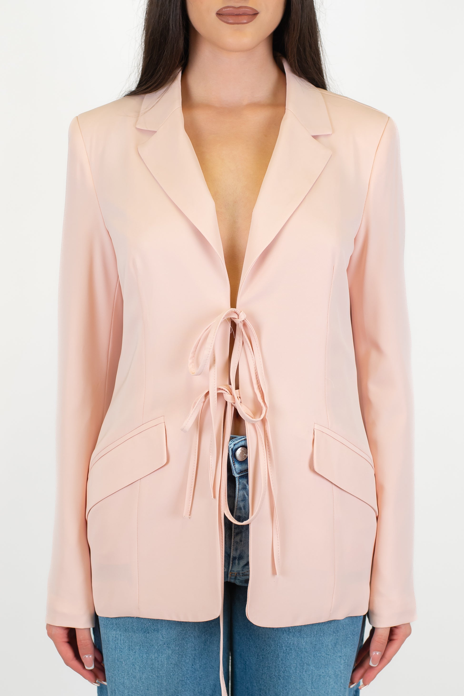 Motel - Giacca monopetto con chiusura a doppio laccio