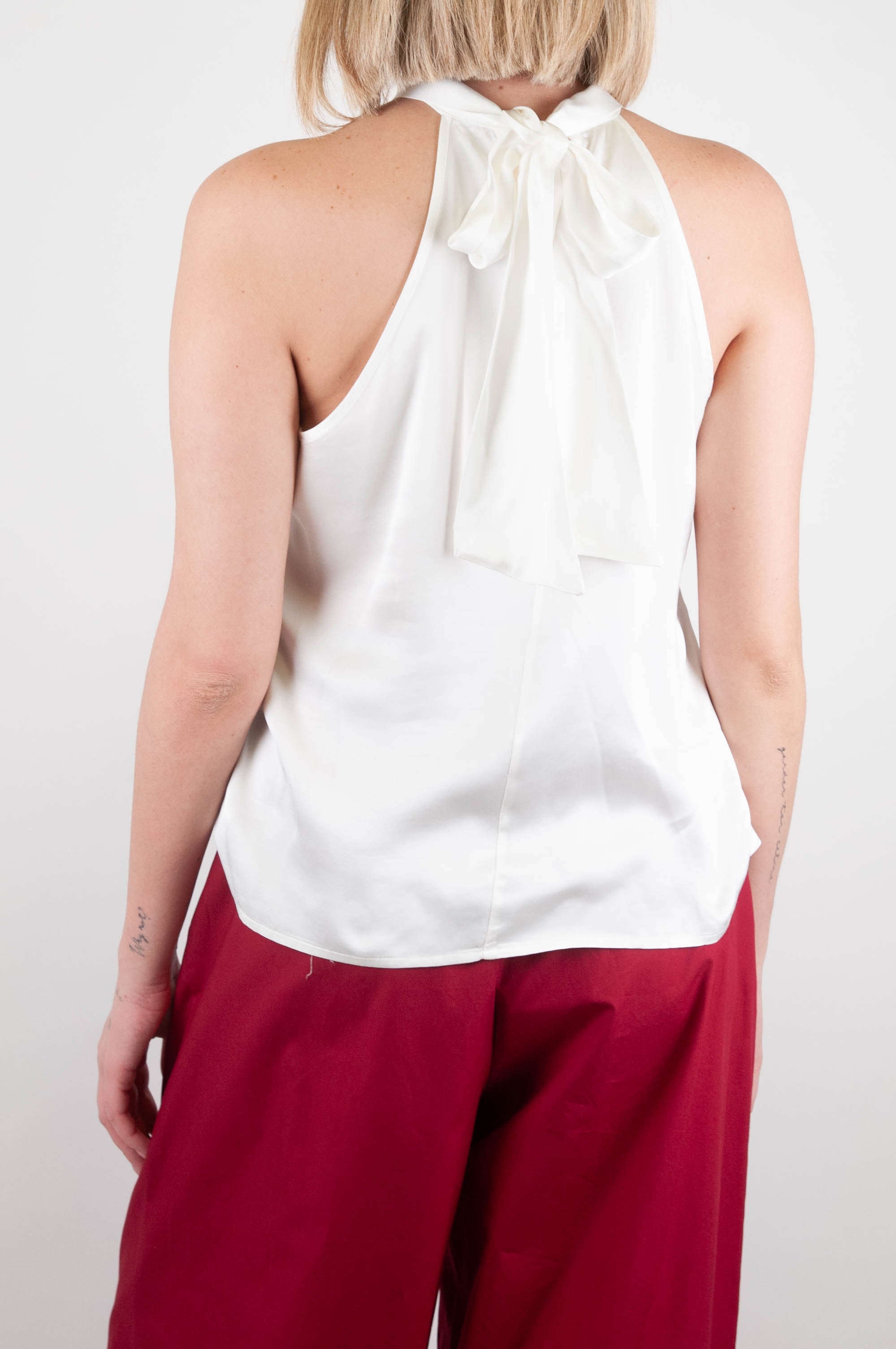 Dixie - American neckline top in viscose