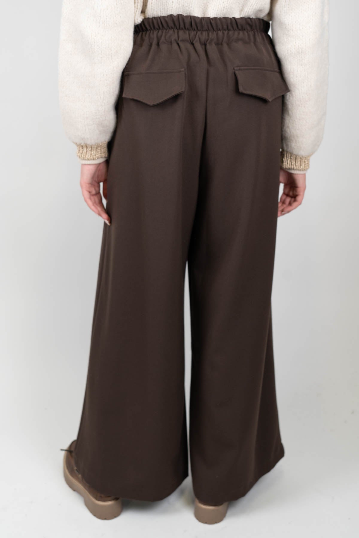 Haveone - Pantalone palazzo con coulisse