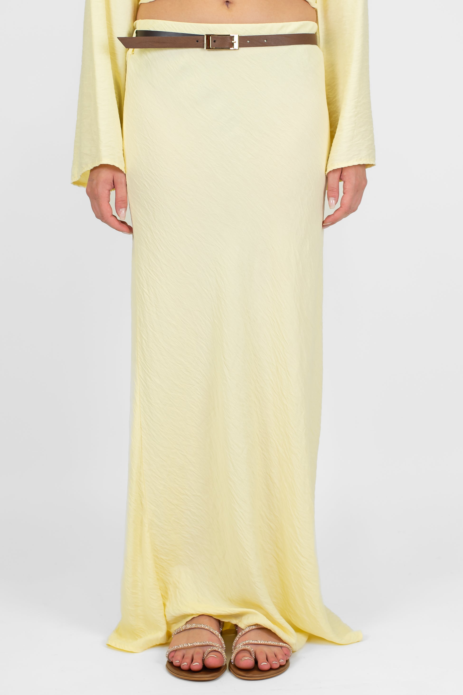 Haveone - Gonna in viscosa leggera con elastico in vita