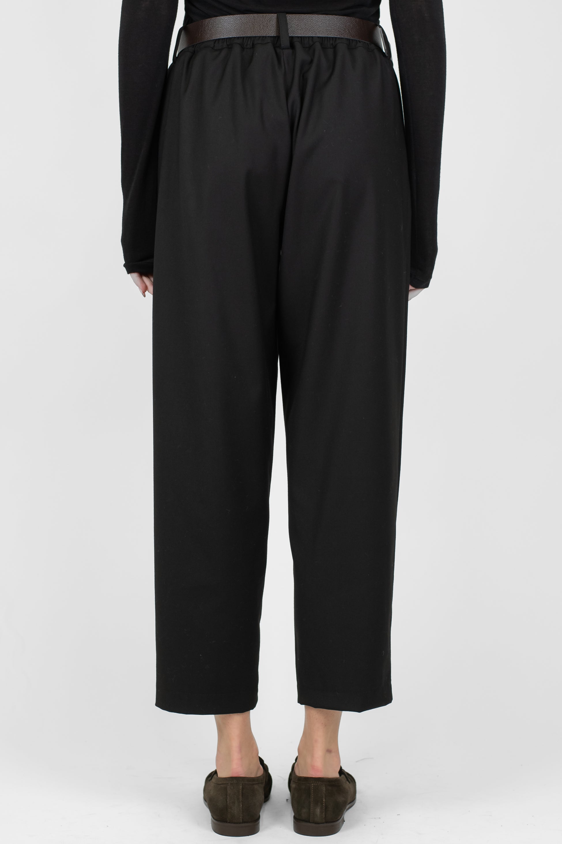 Haveone - Pantalone tinta unita con elastico sul retro