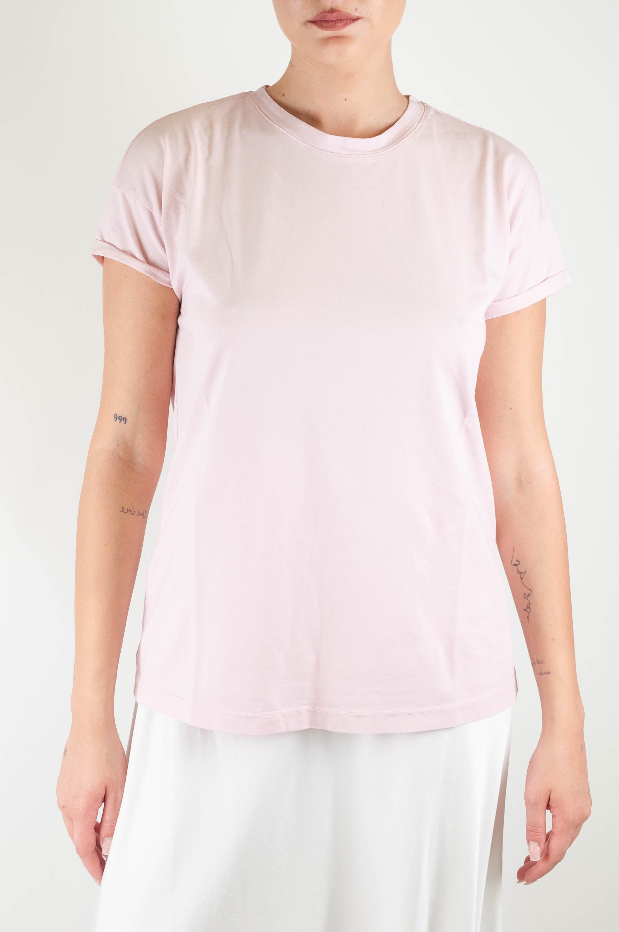 Tensione in - T-shirt basic girocollo in cotone