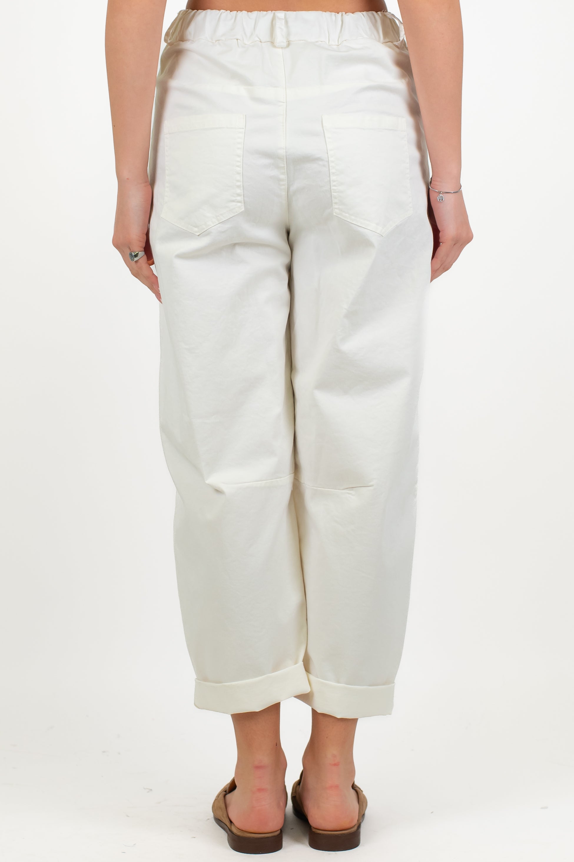 Tensione in - Pantalone balloon con elastico sul retro