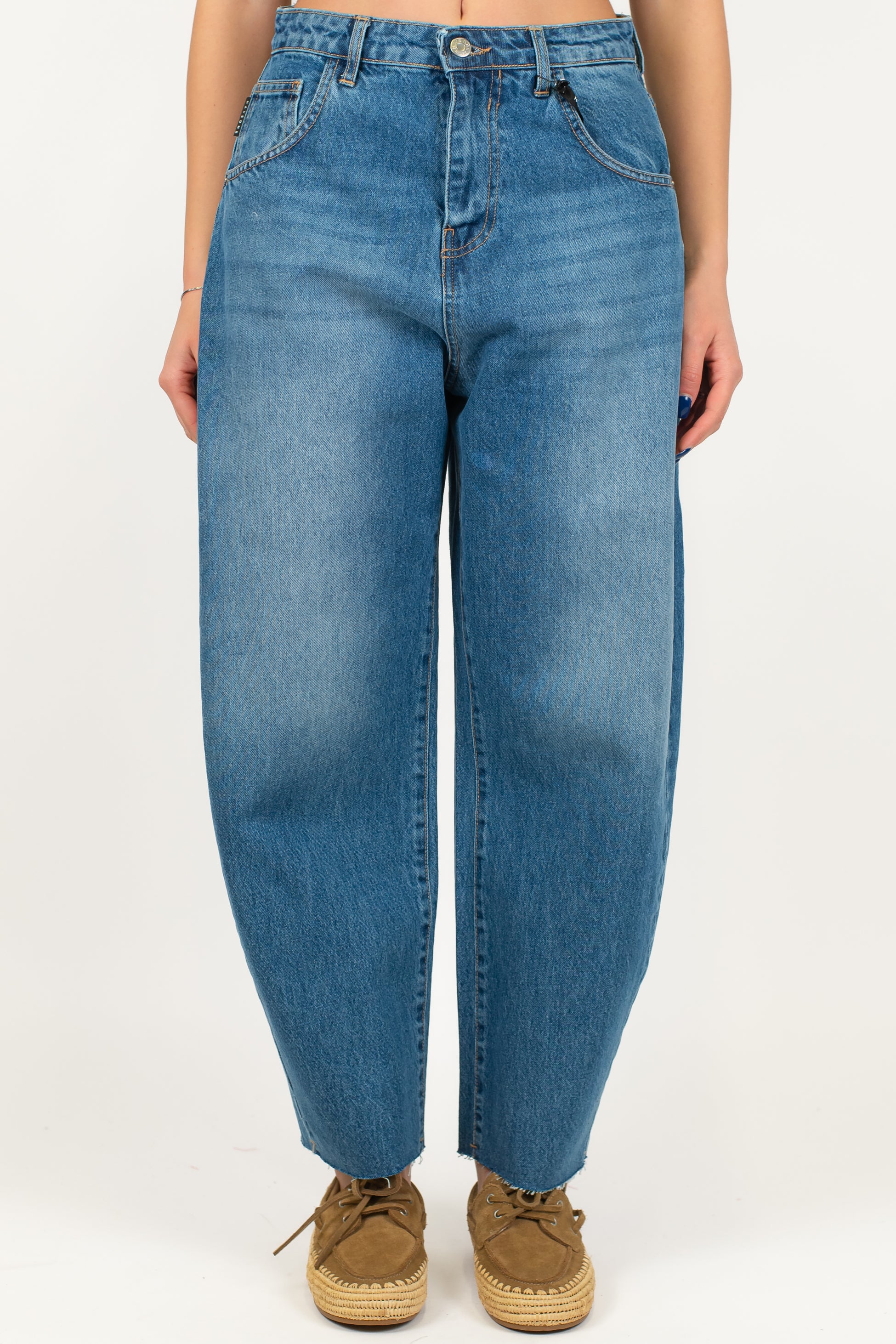 Haveone - Jeans balloon lavaggio intermedio modello Aria
