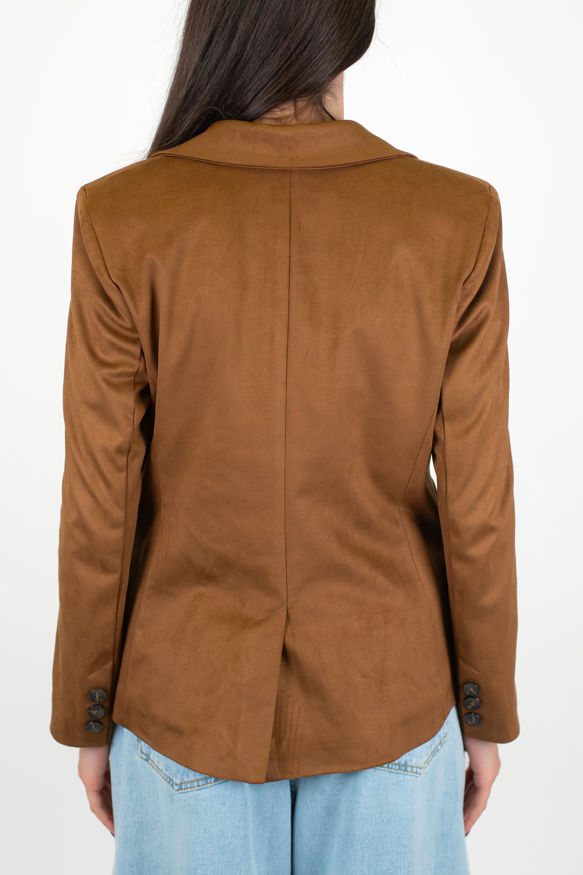 Tensione in - Giacca monopetto in dainetto