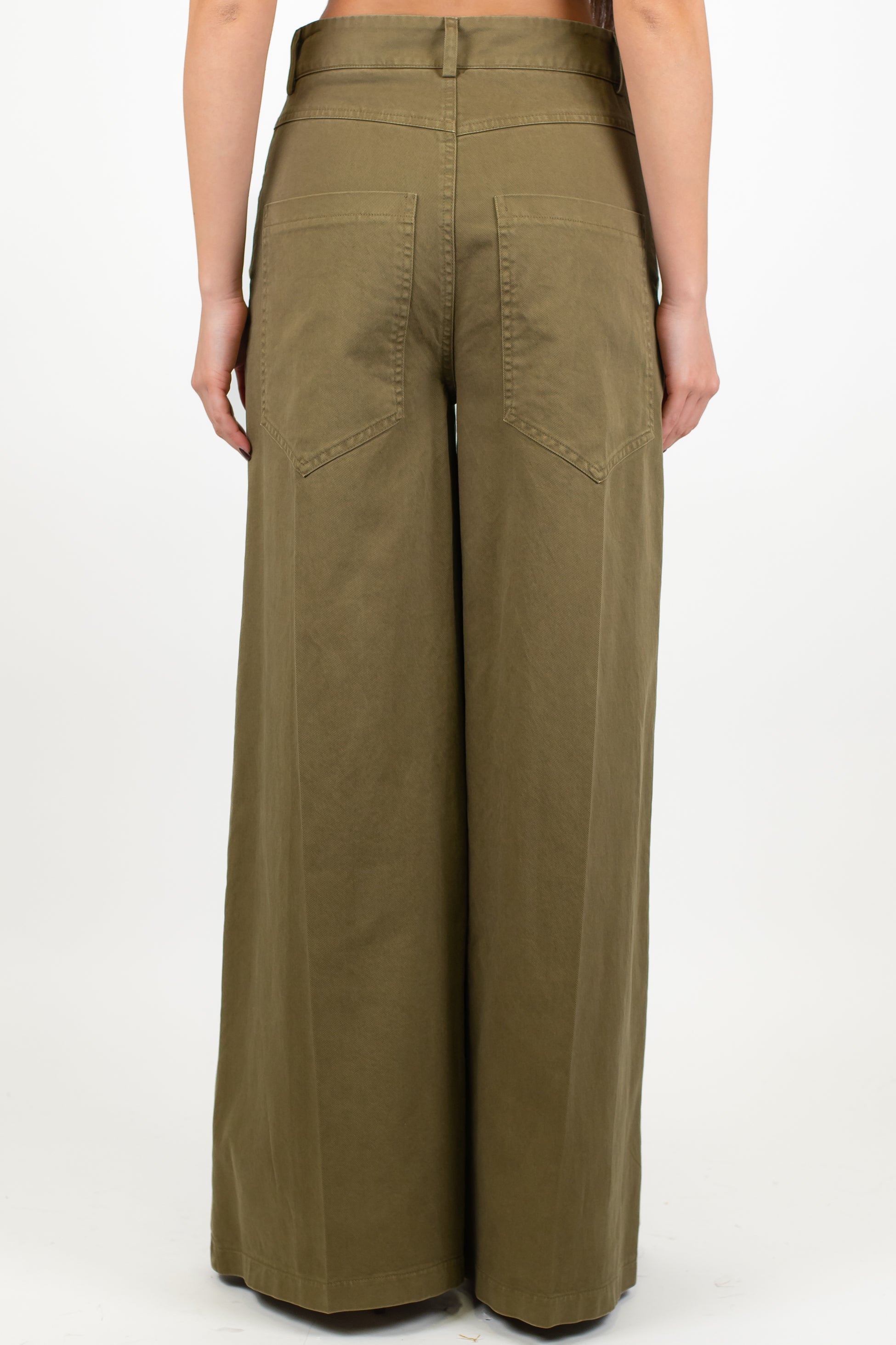 Tensione in - Pantalone palazzo in lyocell modello Baldo