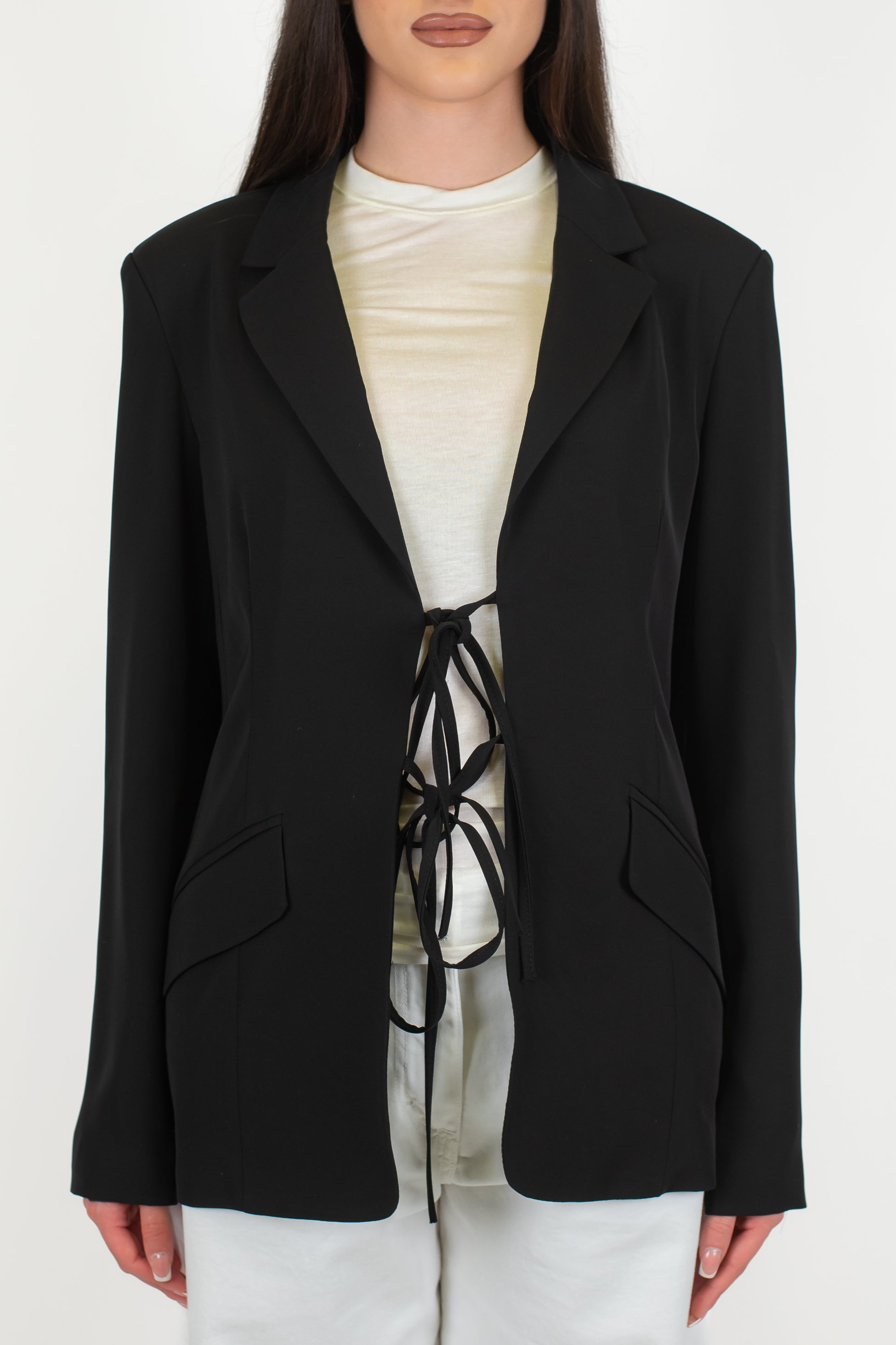 Motel - Giacca monopetto con chiusura a doppio laccio