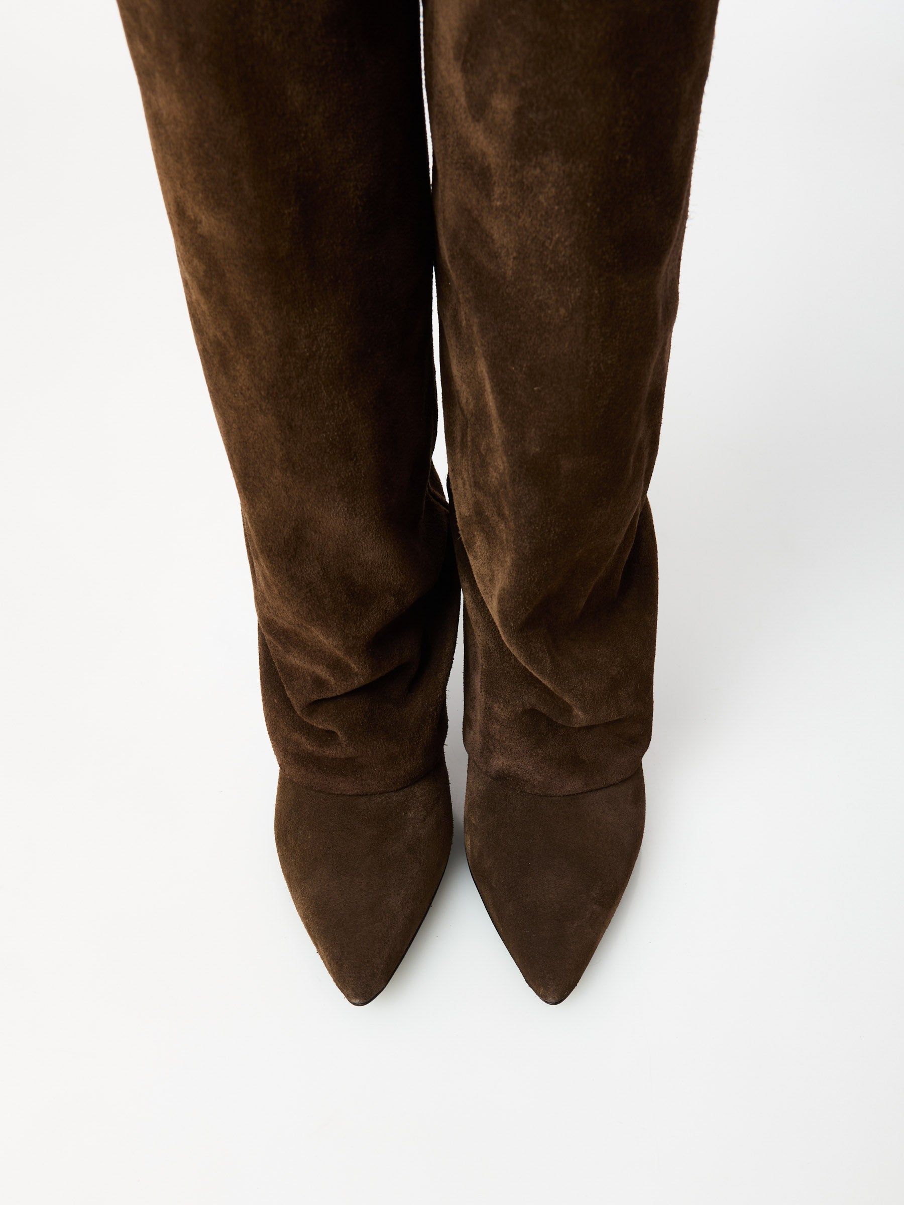 Ovyé - Stivale alto in camoscio con tacchetto