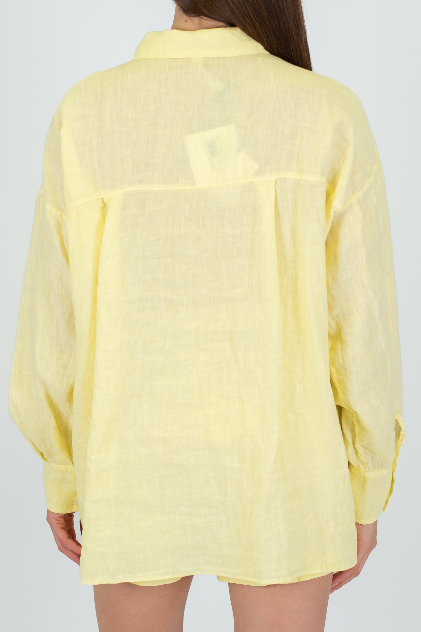 Tensione in - Camicia 100% lino con taschino