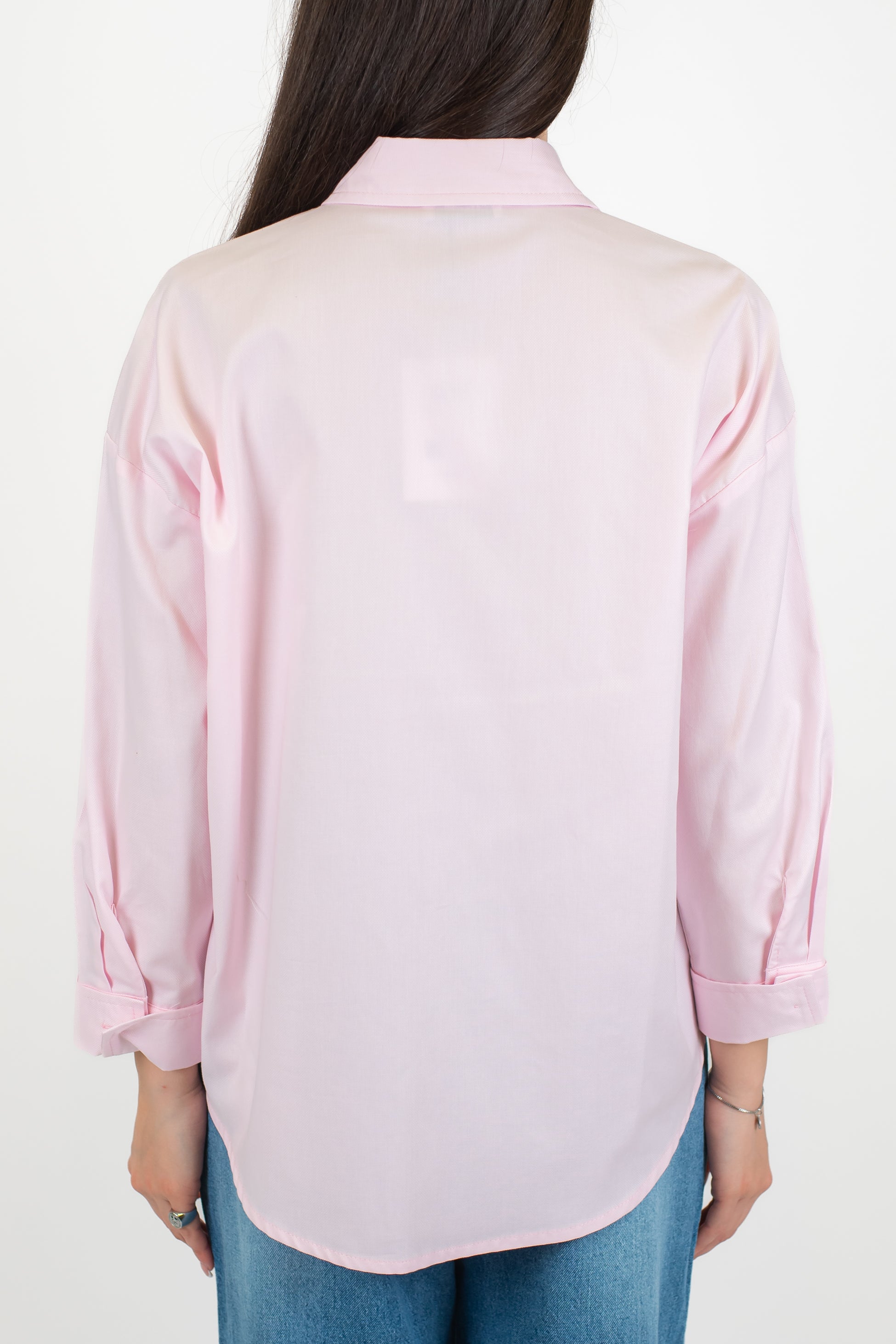 Dixie - Camicia tinta unita trama nido d'ape