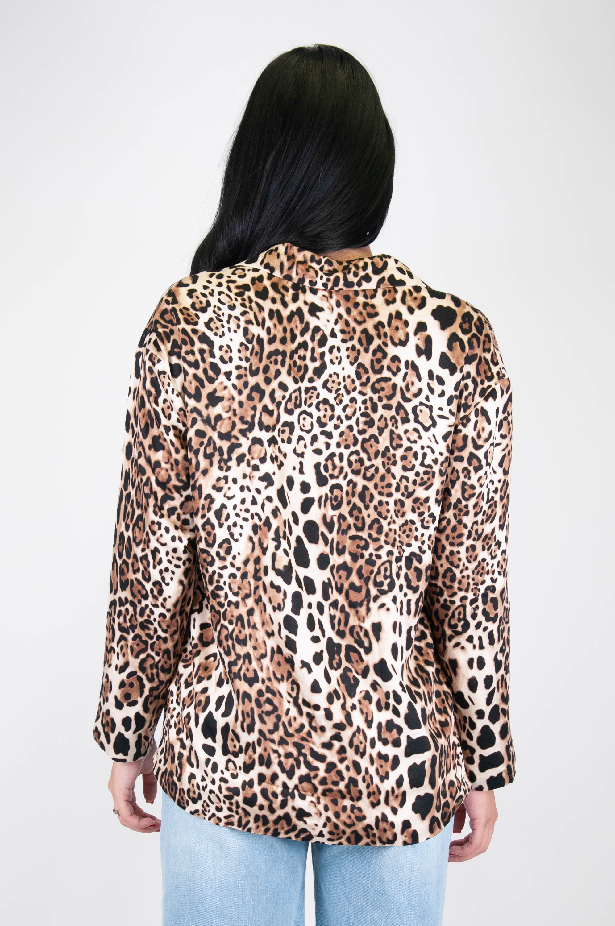 Tension in - Animal print viscose jacket