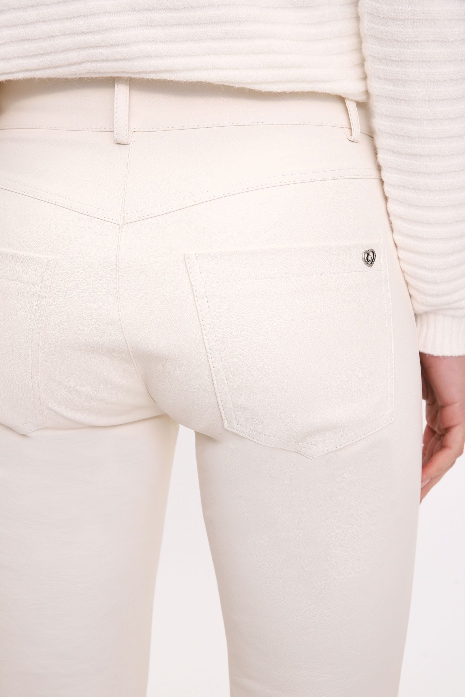 Please - Pantalone trombetta ecopelle