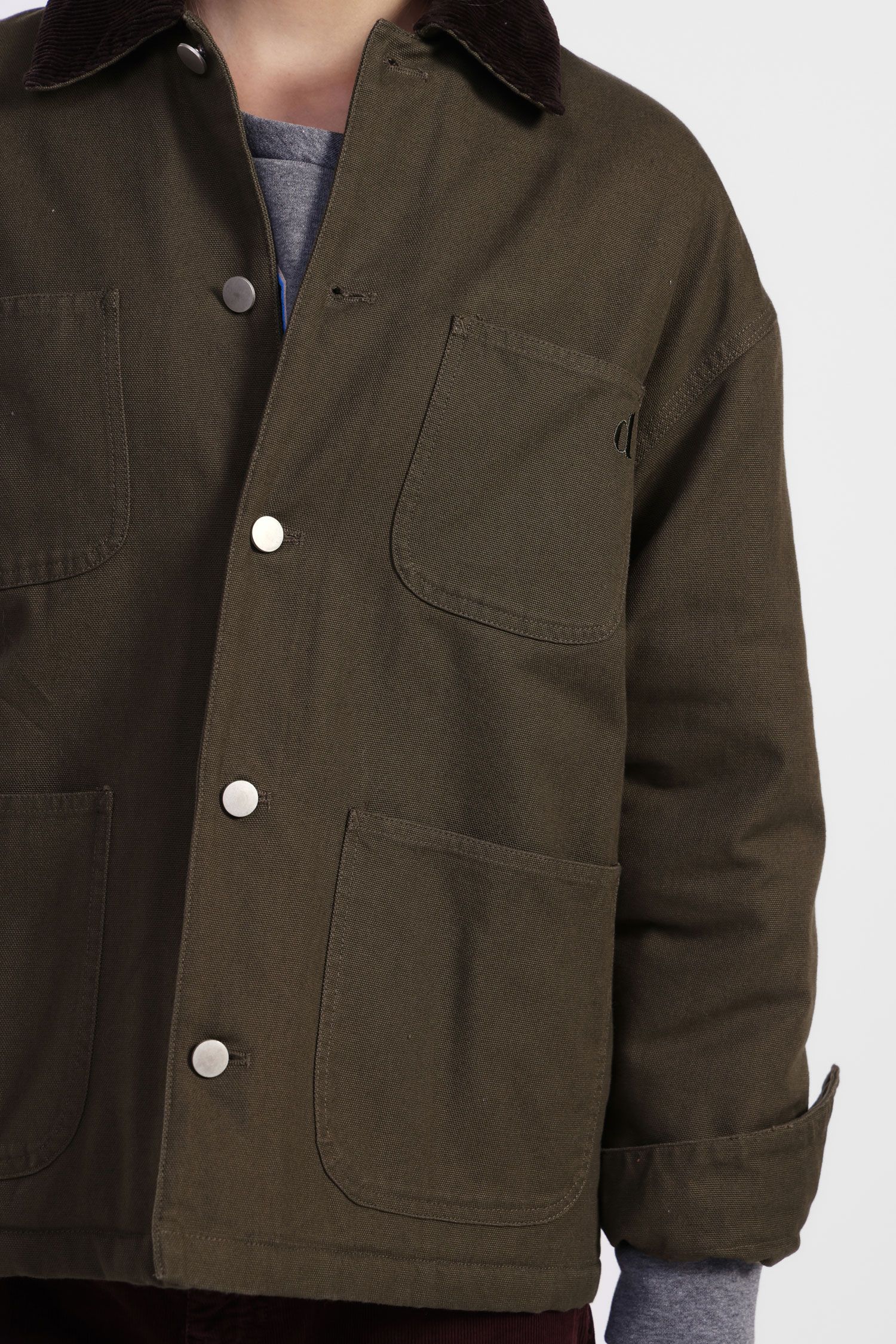 Dixie - Giubbino camicia con conlletto a constrasto