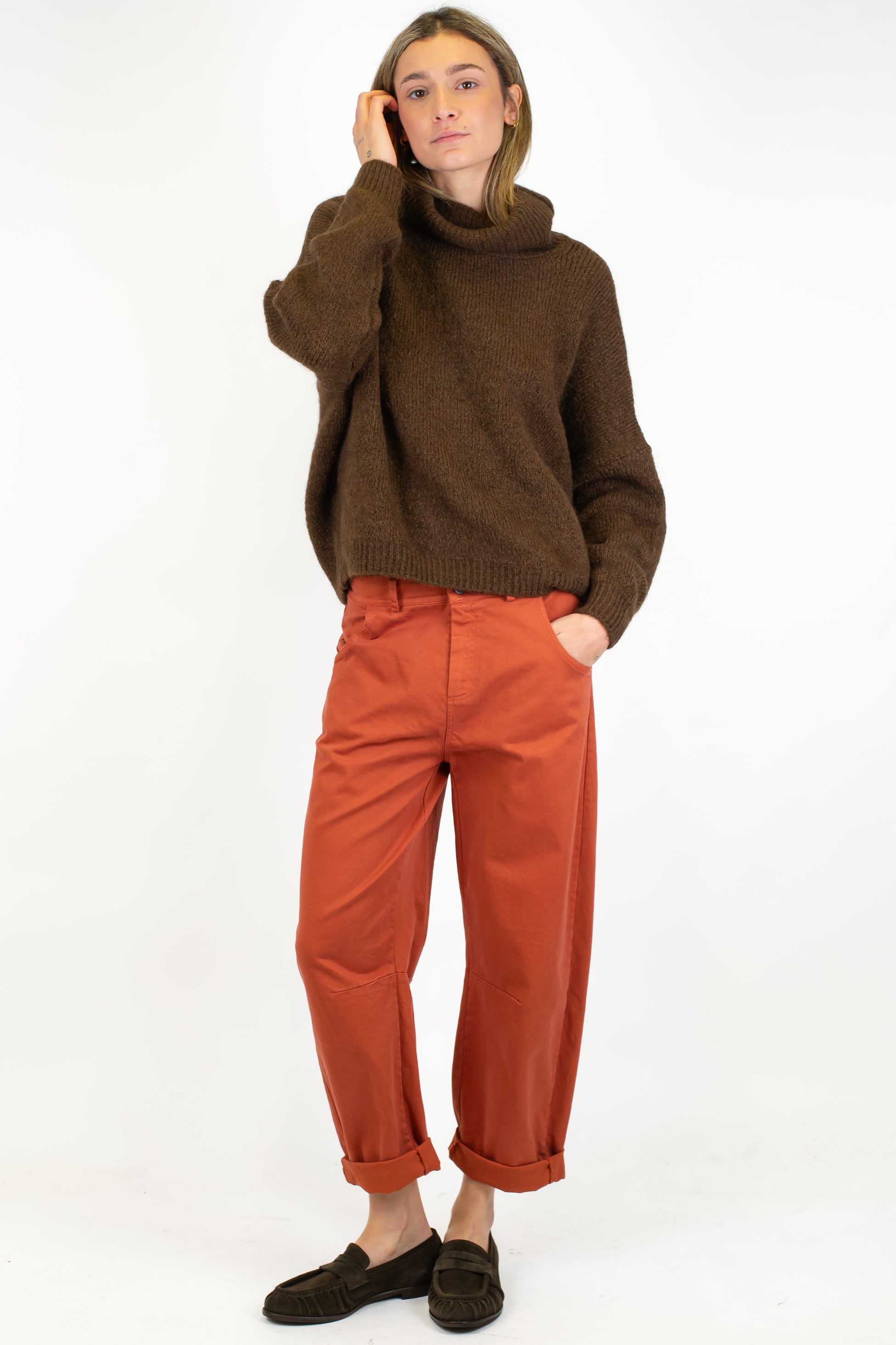 Motel - Pantalone balloon in cotone invernale