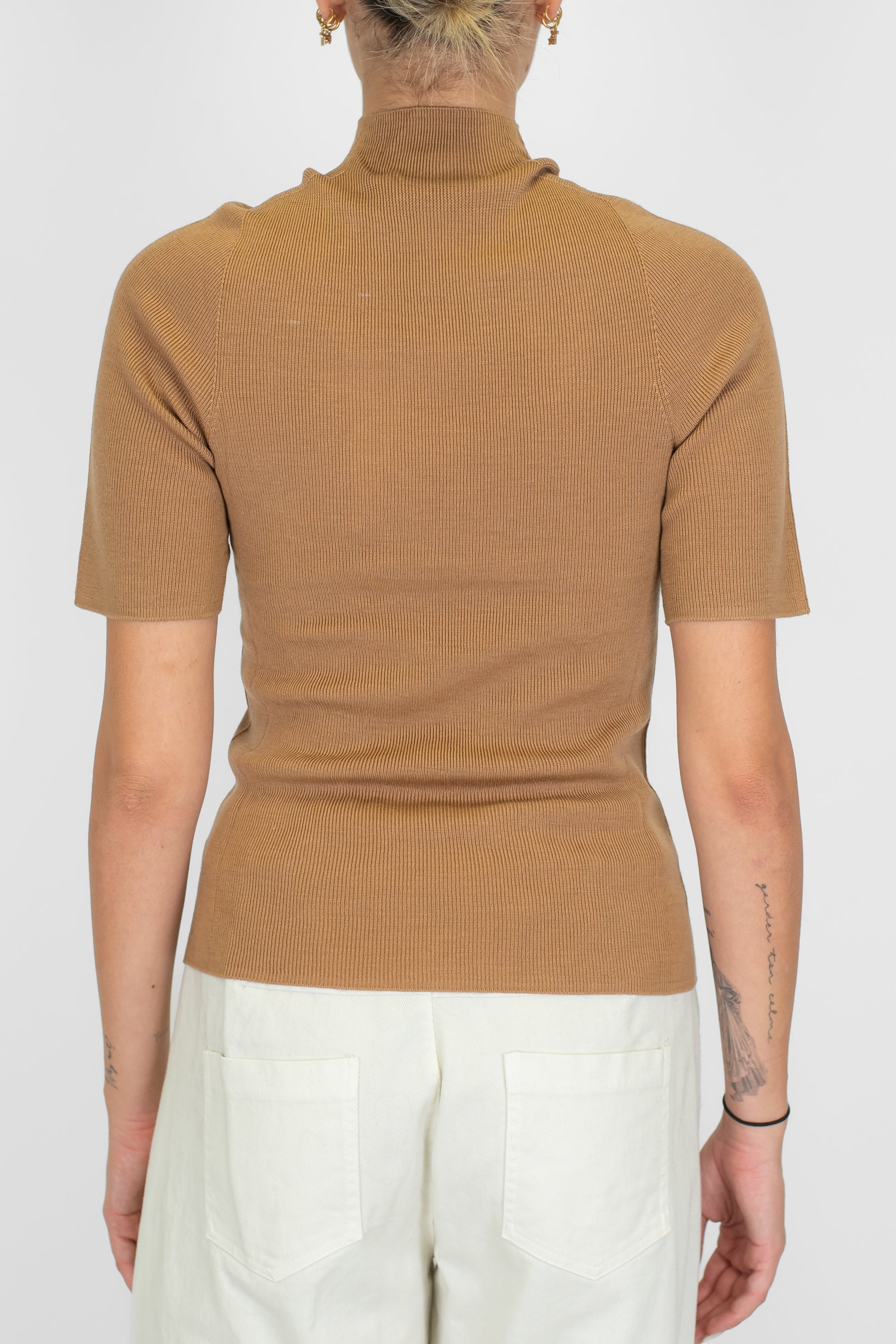 Haveone - Lupetto a costine mezzamanica in pura lana