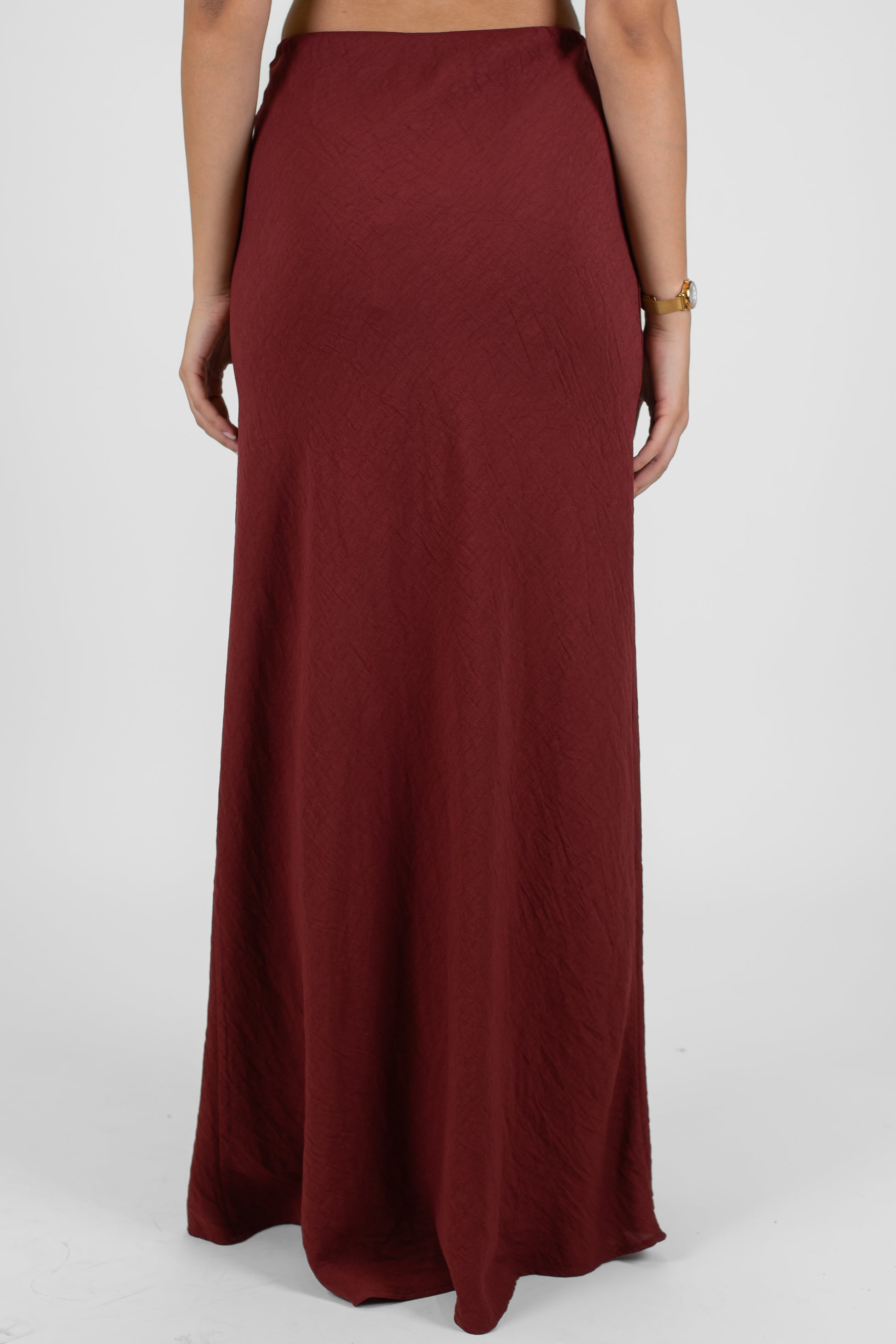 Tensione in - Gonna in viscosa leggera con elastico in vita