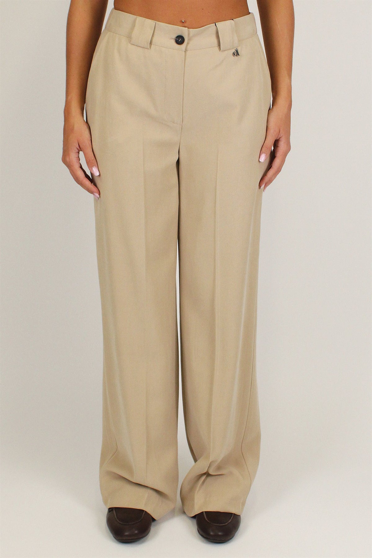 Dixie - Pantalone palazzo con elastico sul retro